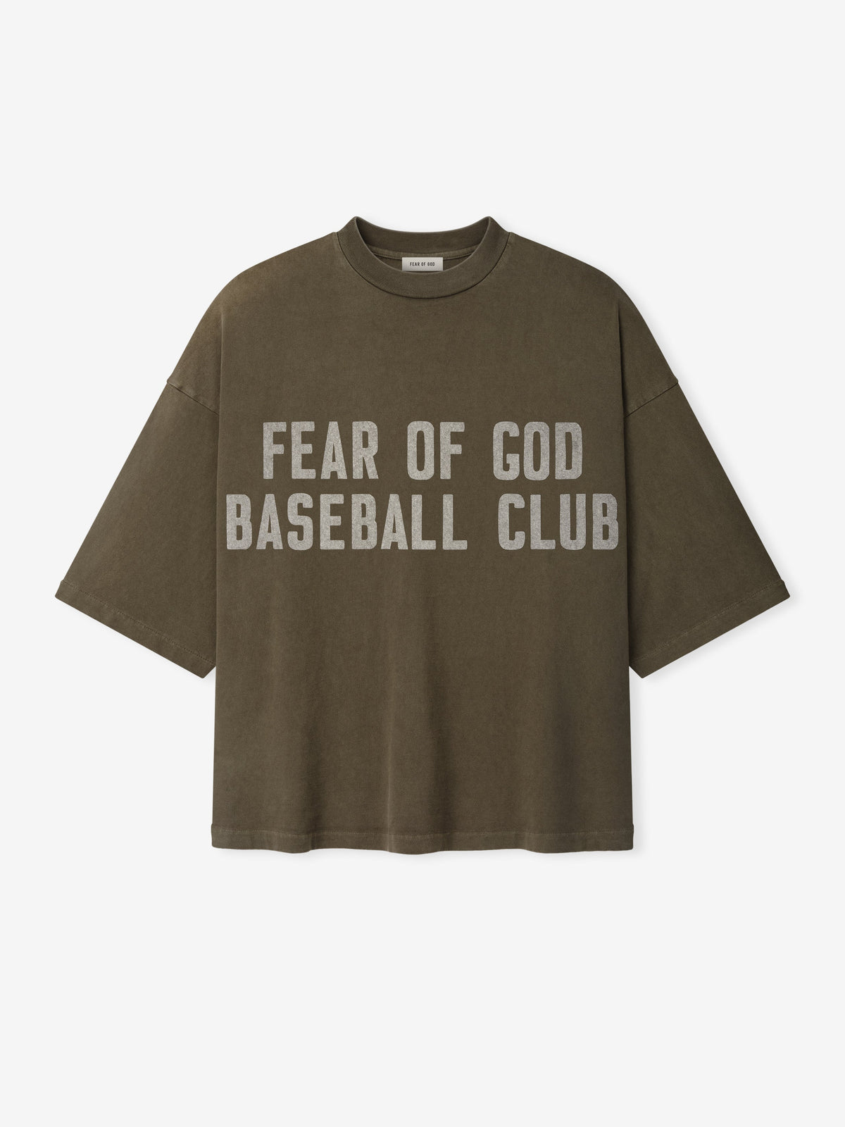 Baseball Club Tee - Faded Brown - Image 1