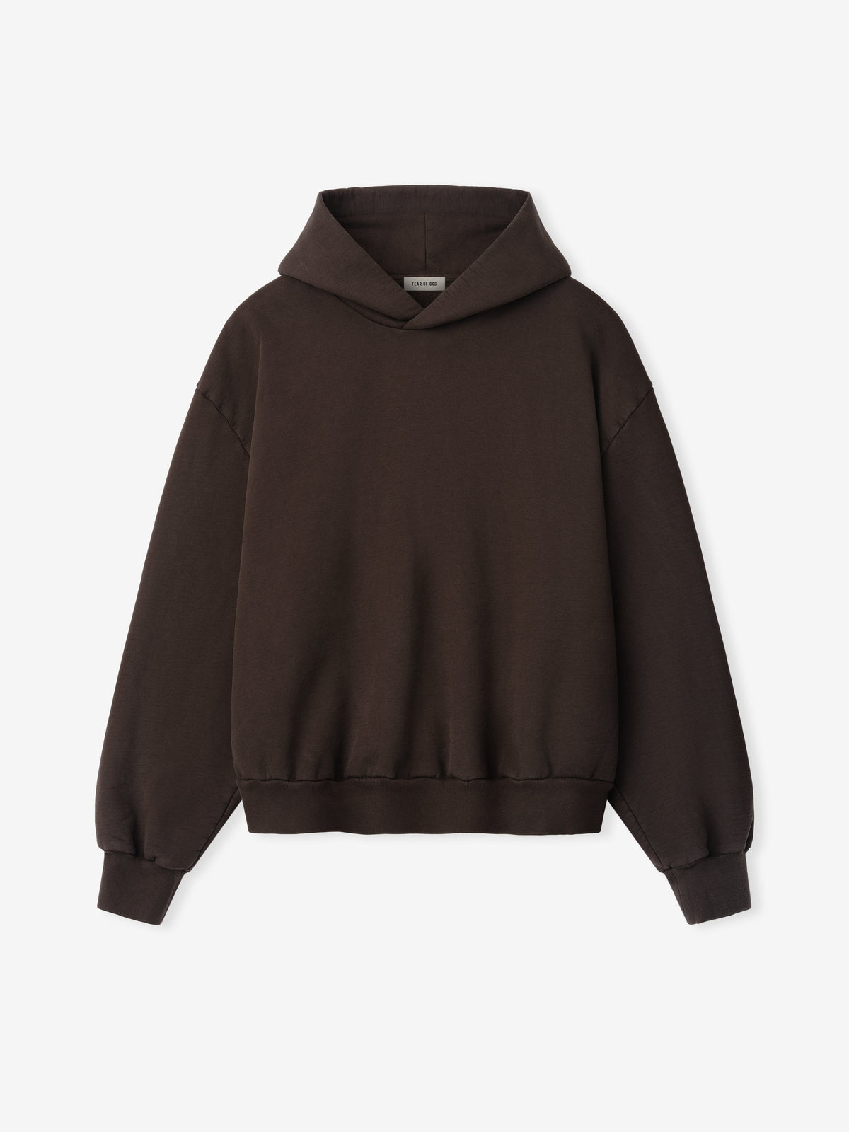 Womens Classic Half Raglan Hoodie - Dark Brown - Image 1