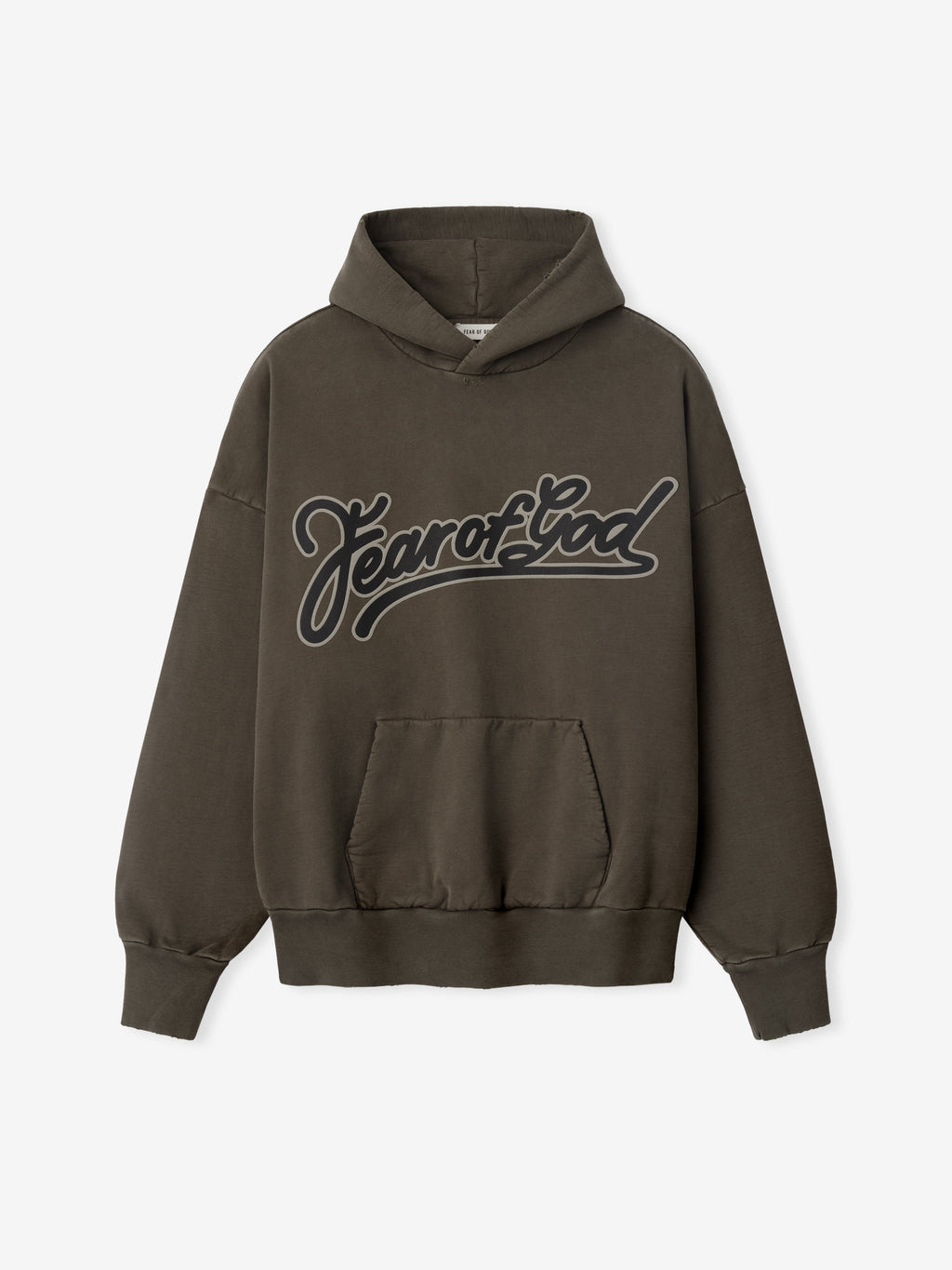 Fear Of God Classic Pocket Hoodie - Faded Brown - Image 1