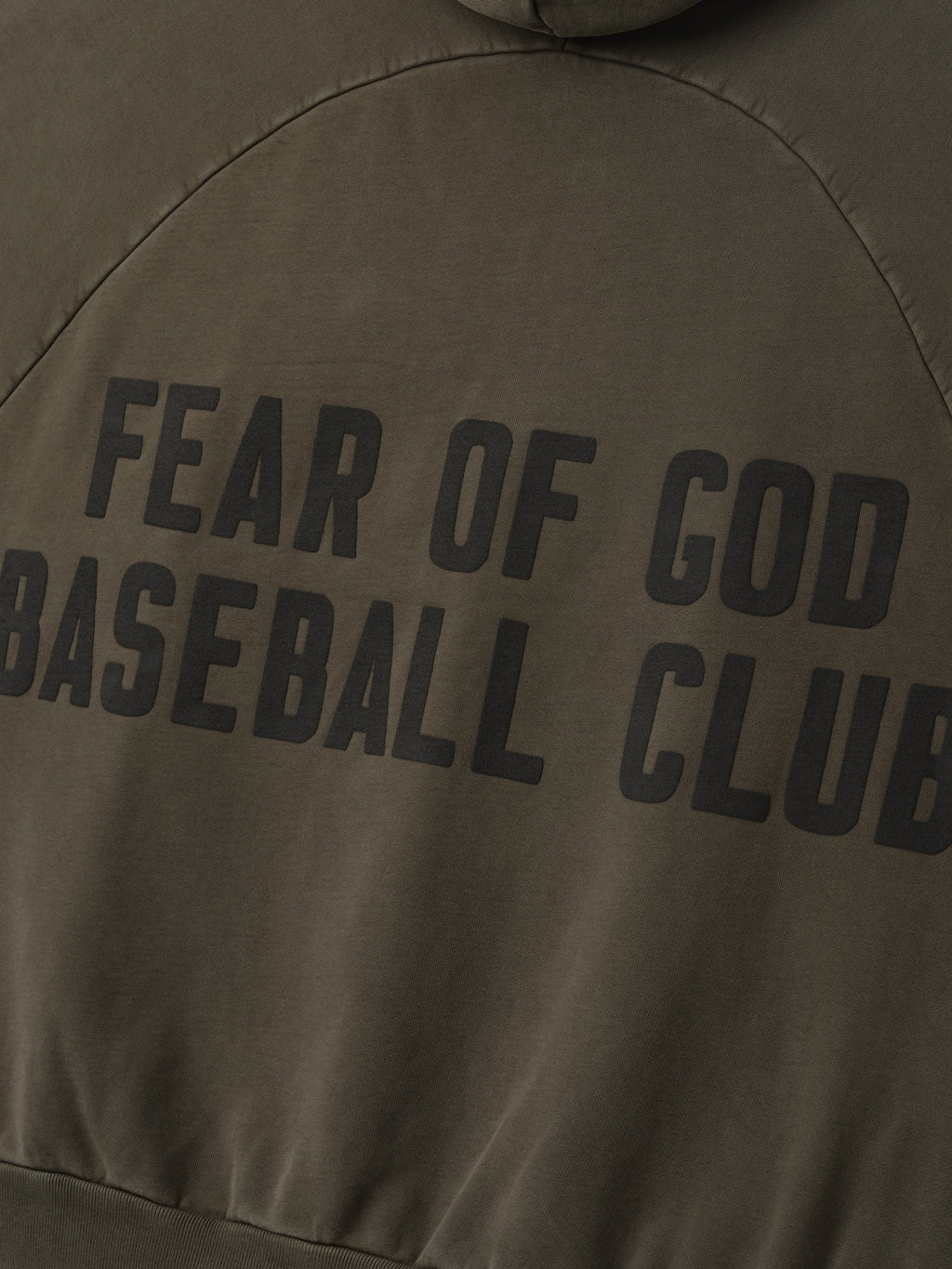 Baseball Club Half Zip Hoodie - Faded Brown - Image 4