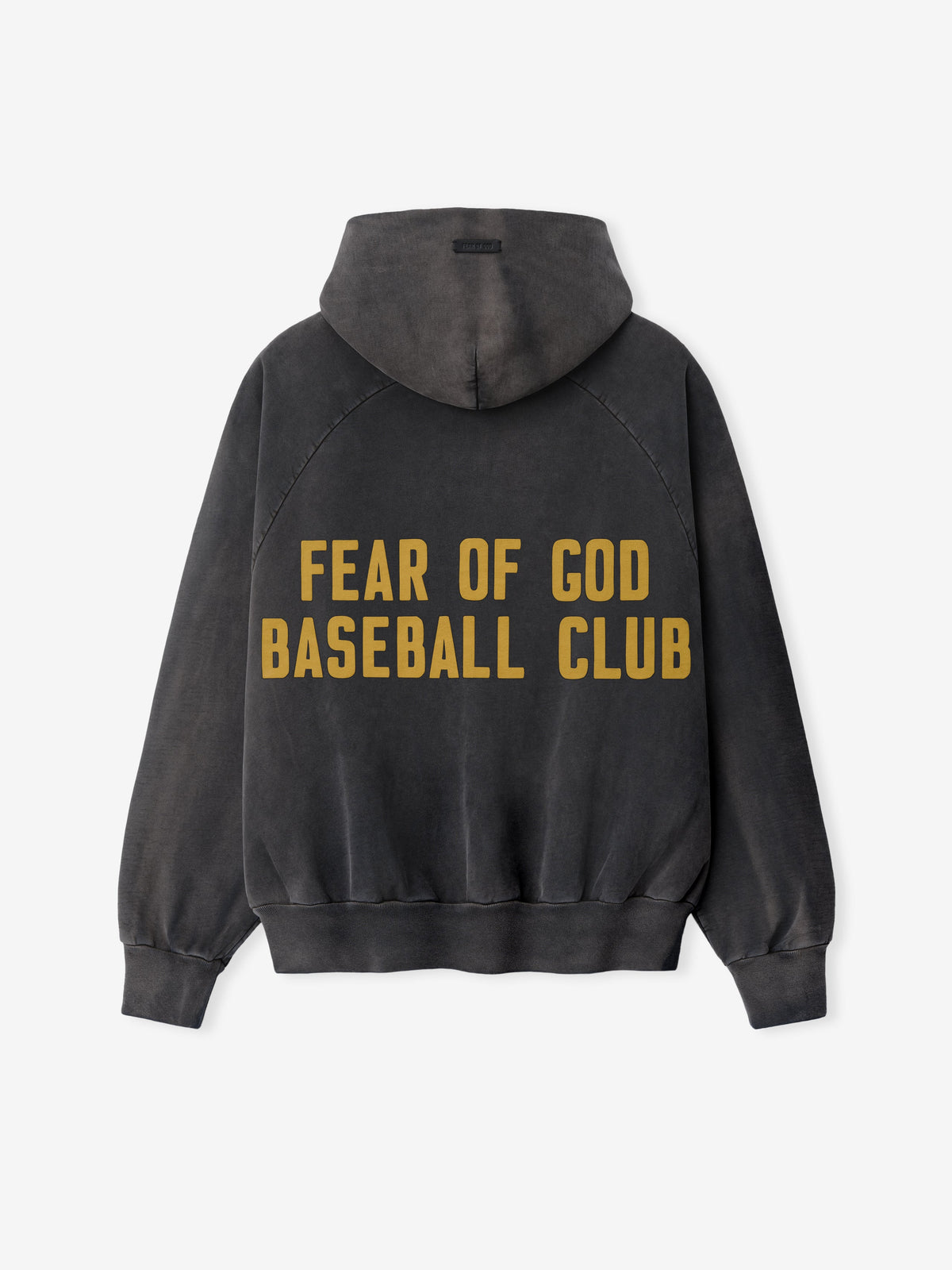 Baseball Club Half Zip Hoodie - Off Black - Image 2