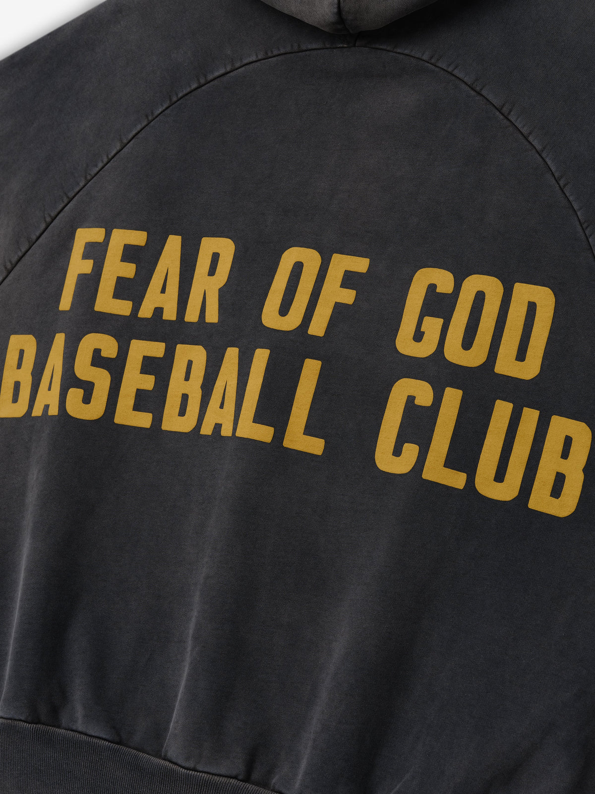 Baseball Club Half Zip Hoodie - Off Black - Image 4