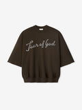 43 Cut Sleeve Sweatshirt - Dark Brown - Image 1