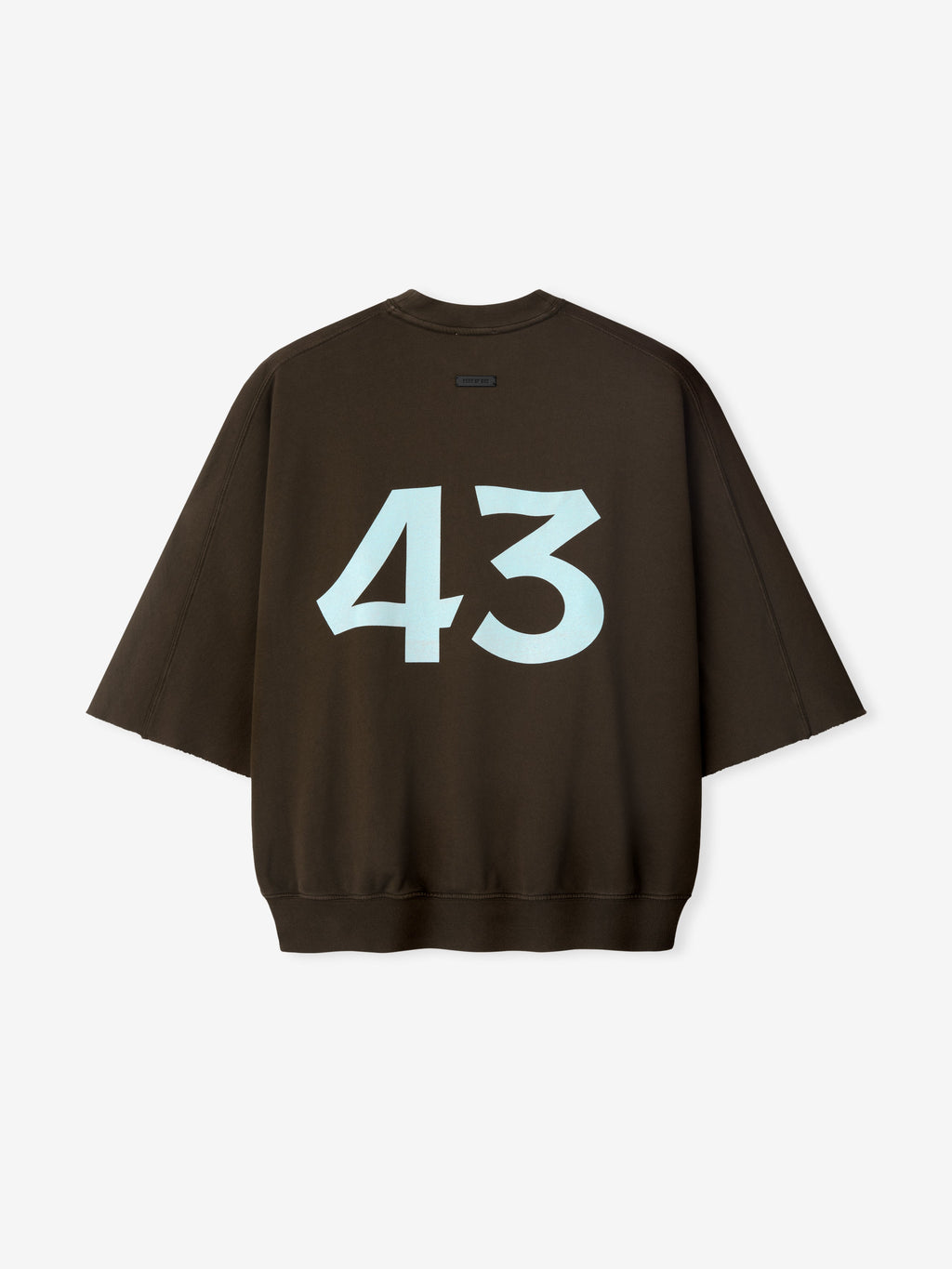 43 Cut Sleeve Sweatshirt - Dark Brown - Image 2