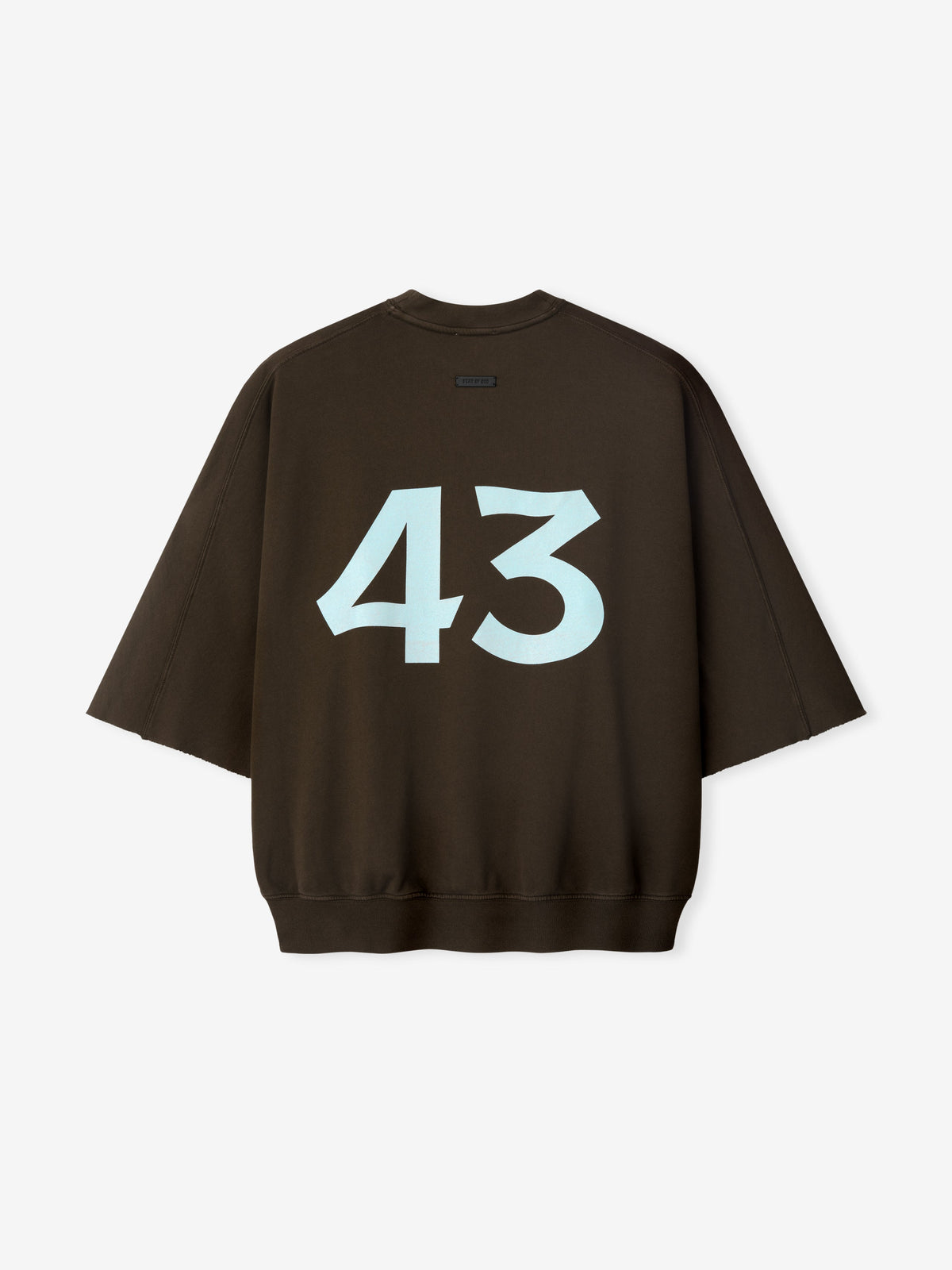 43 Cut Sleeve Sweatshirt - Dark Brown - Image 2