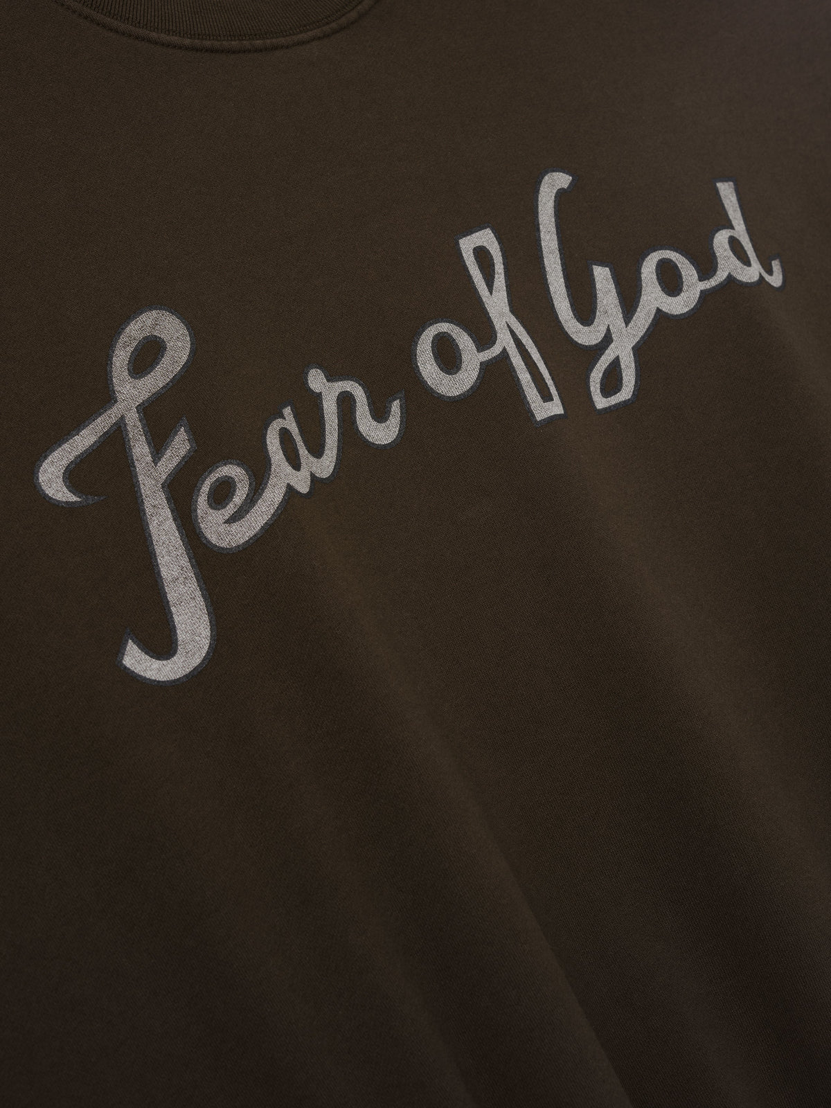 43 Cut Sleeve Sweatshirt - Dark Brown - Image 3