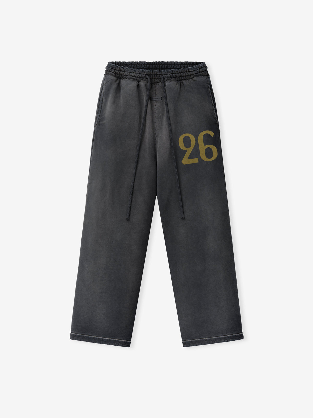 "26" Wide Leg Sweatpant - Off Black - Image 1