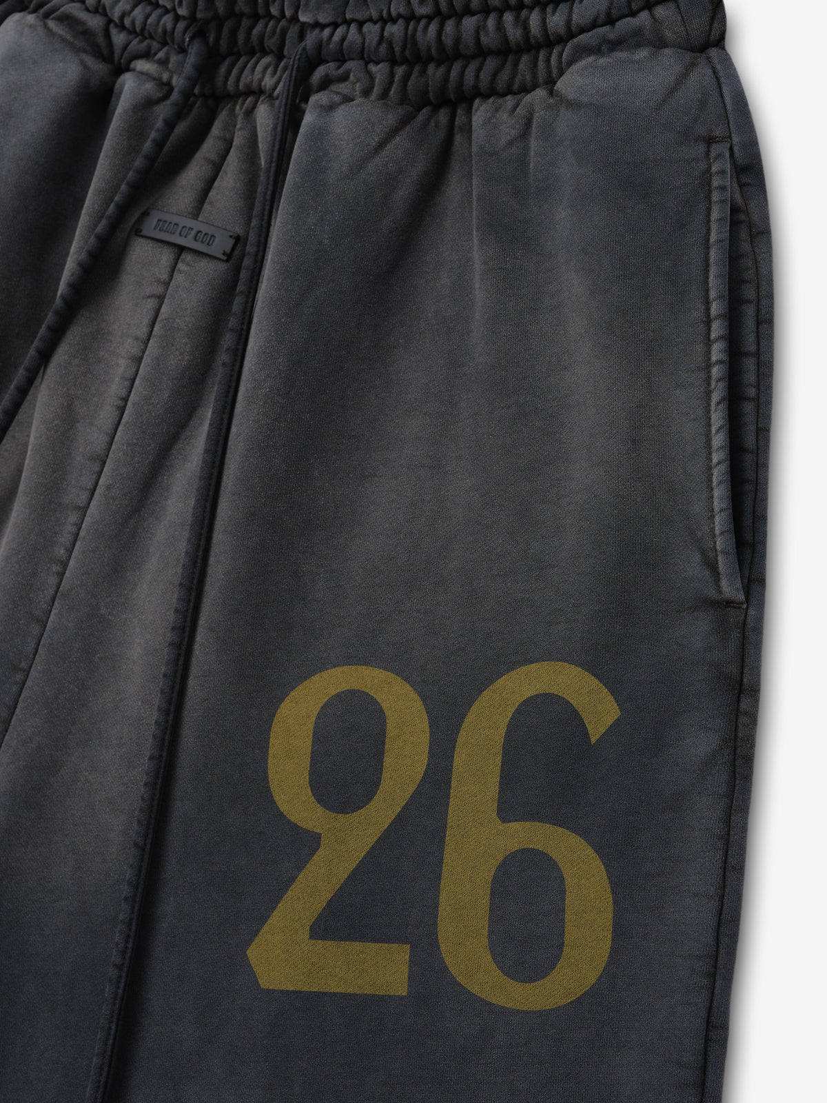 "26" Wide Leg Sweatpant - Off Black - Image 3