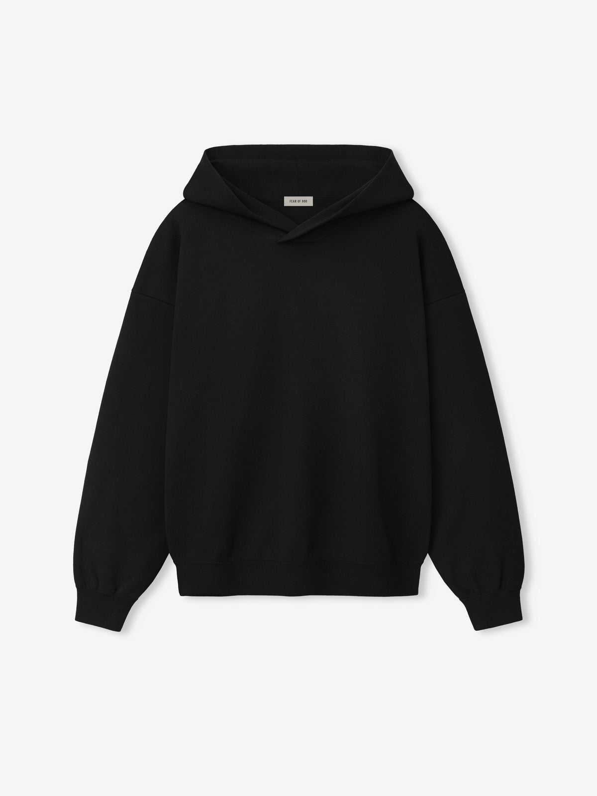 Double Knit Hoodie - Black - Image 2