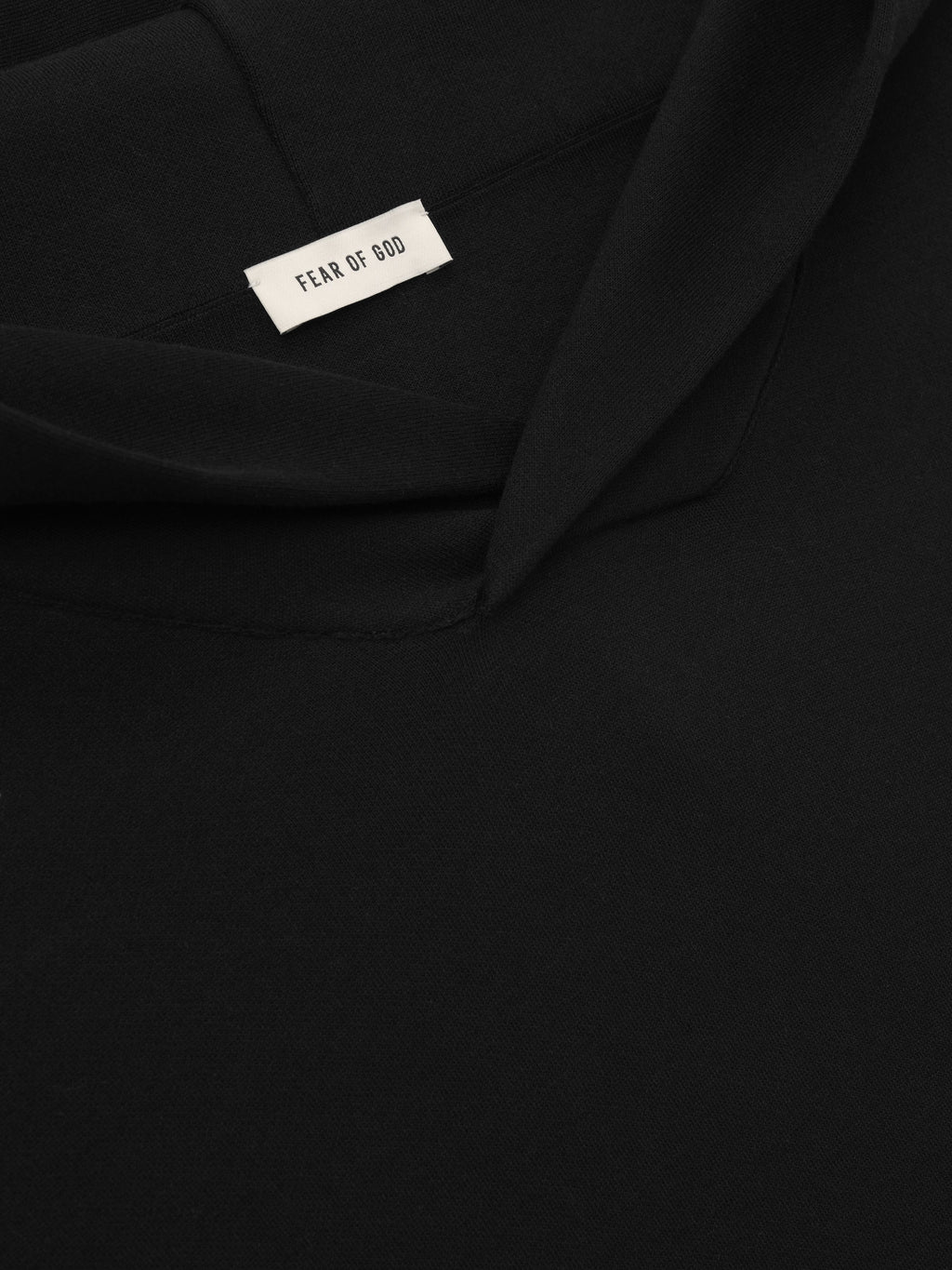 Double Knit Hoodie - Black - Image 4