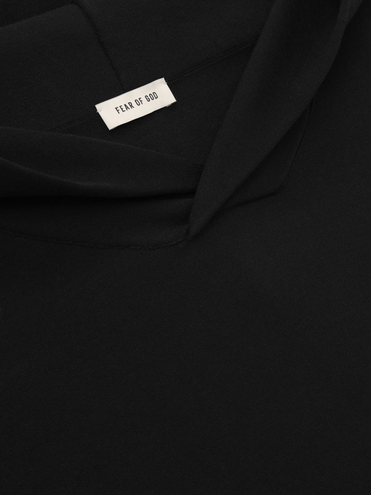 Double Knit Hoodie - Black - Image 4