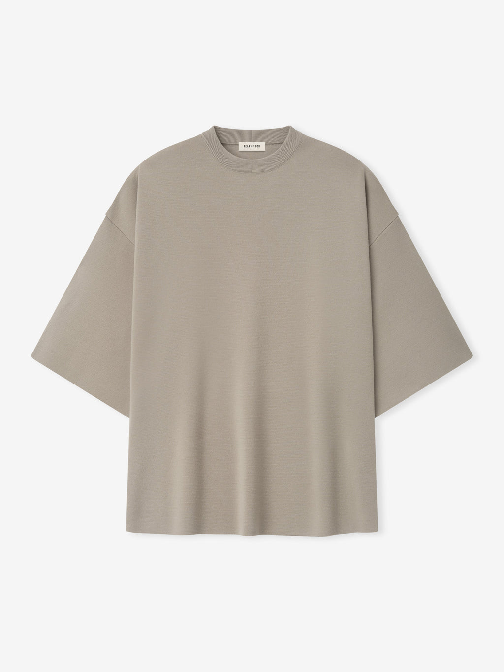 Merino Milano Knit Tee - Dusty Beige - Image 3