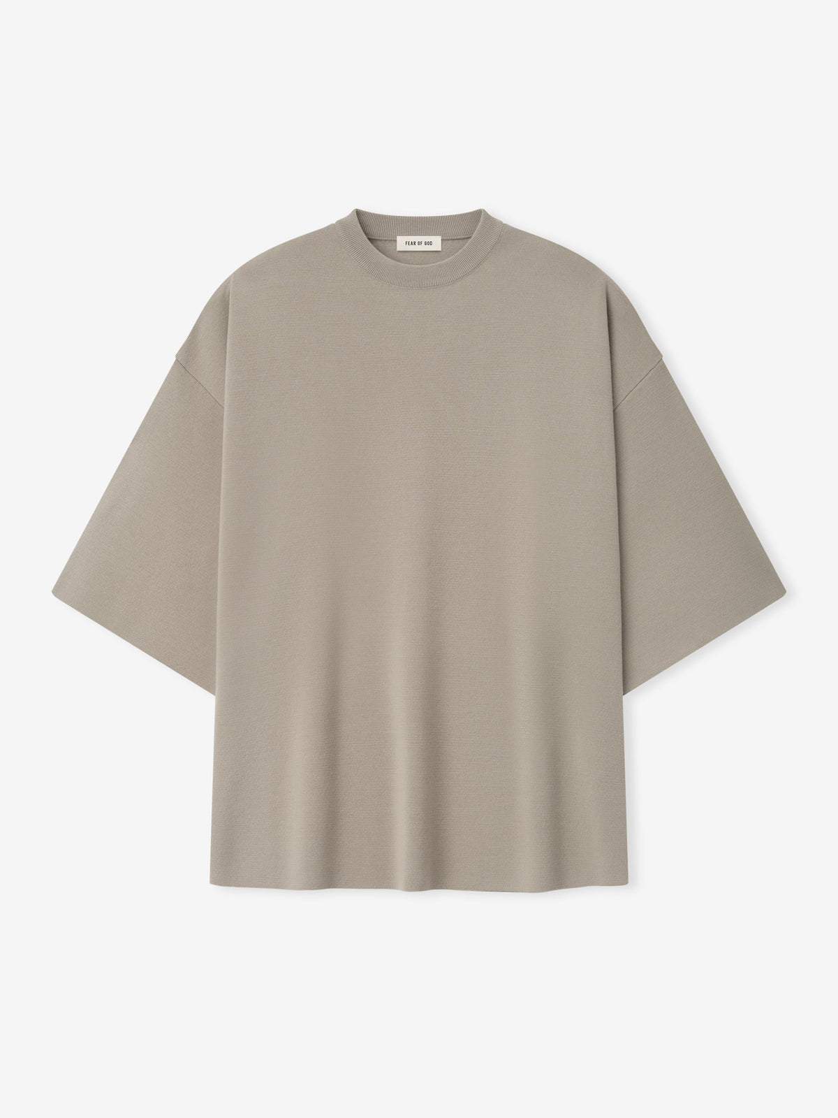 Merino Milano Knit Tee - Dusty Beige - Image 3