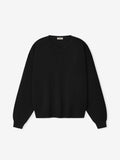 Merino Milano Knit Henley Sweater - Black - Image 4