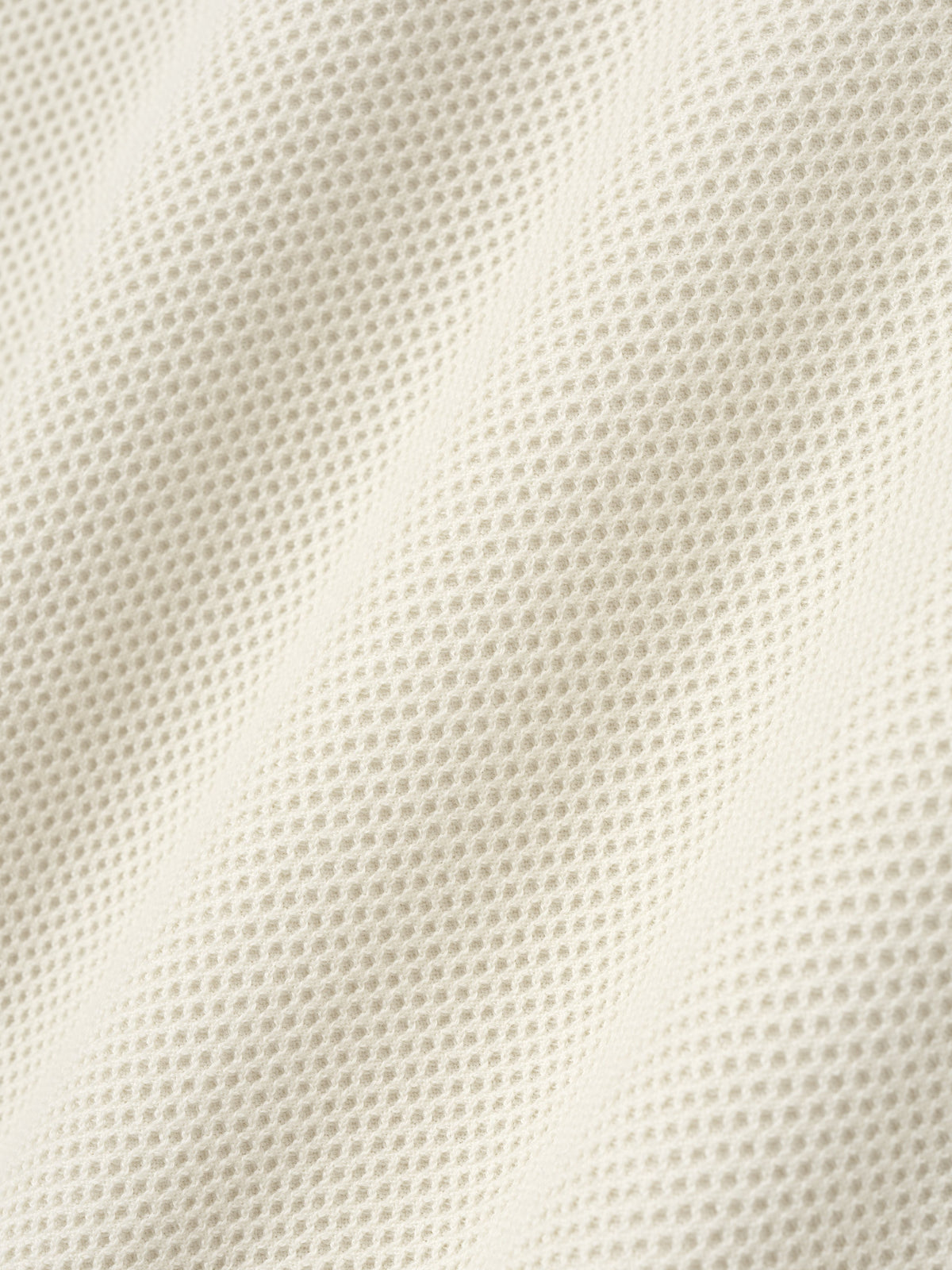 Wool Cotton Sport Mesh Knit Sweater - Cream - Image 6