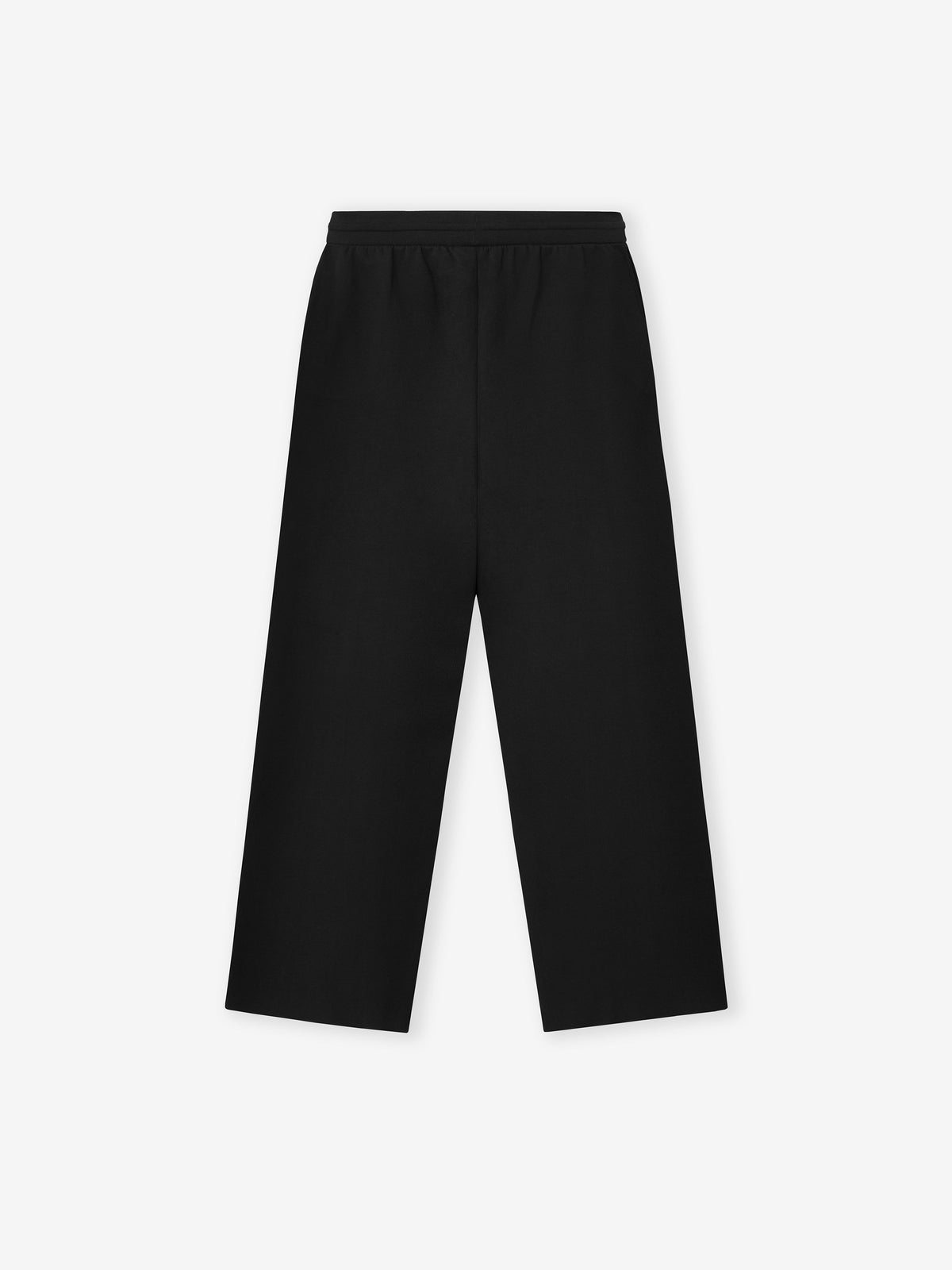 Double Knit Flared Jogging Pant - Black - Image 3