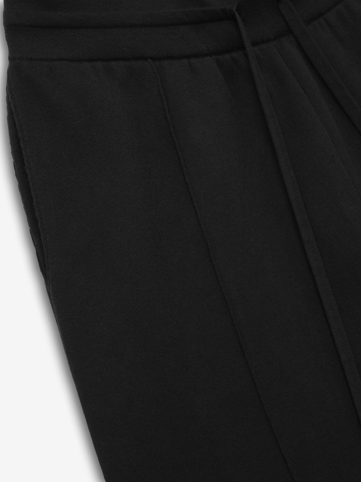 Double Knit Flared Jogging Pant - Black - Image 4