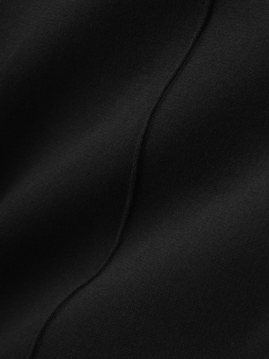 Double Knit Flared Jogging Pant - Black - Image 5