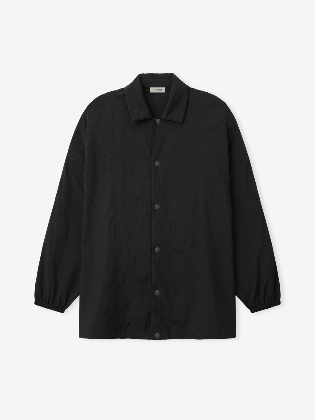 Nylon Ripstop Tech Windbreaker - Black - Image 3