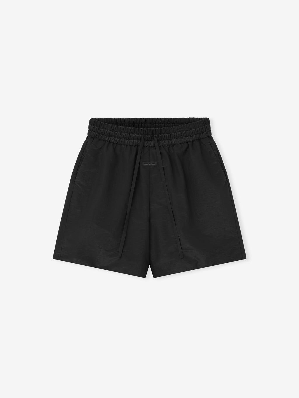 Nylon Taffeta Padded Sport Short - Off Black - Image 1