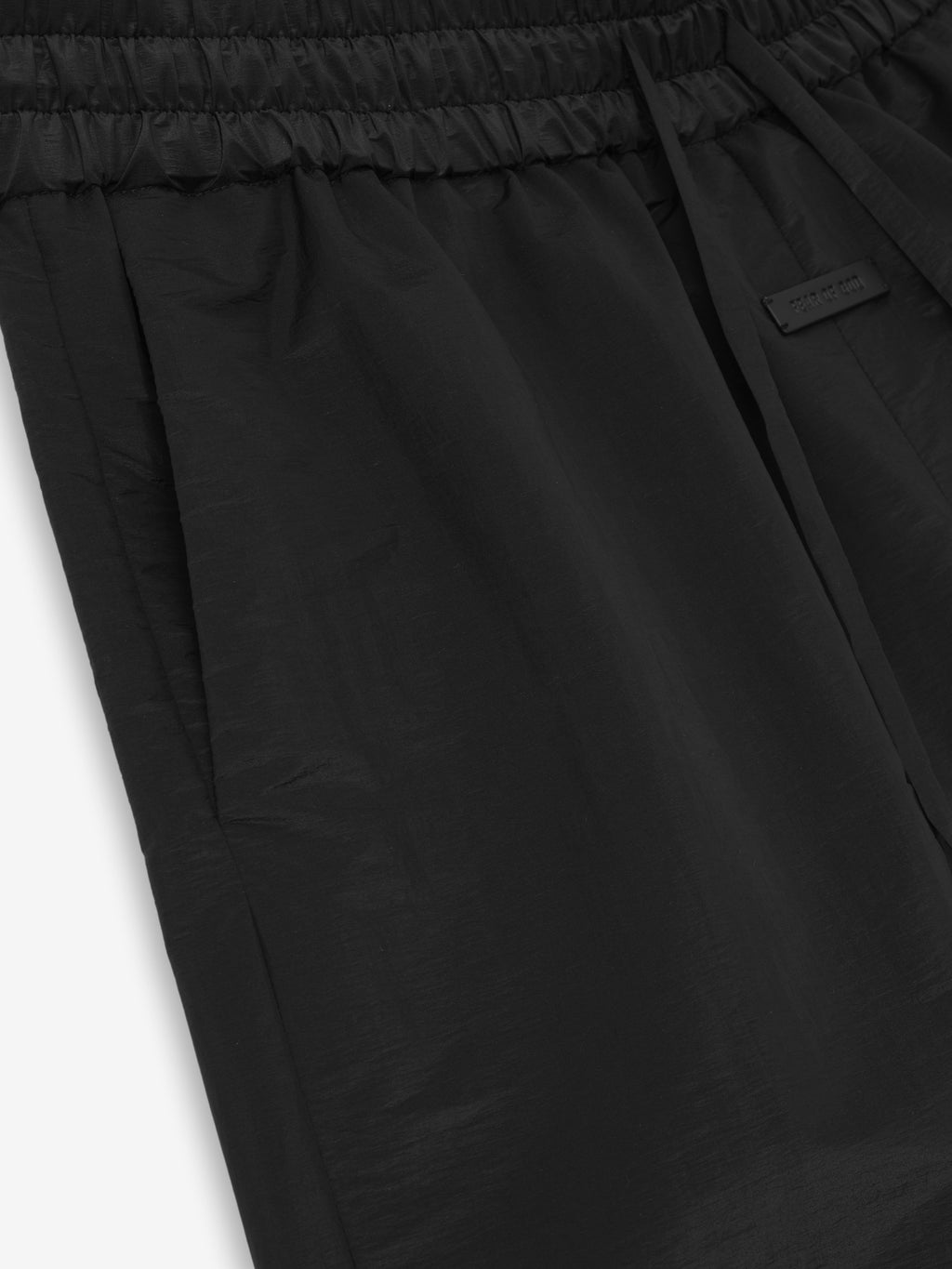 Nylon Taffeta Padded Sport Short - Off Black - Image 3