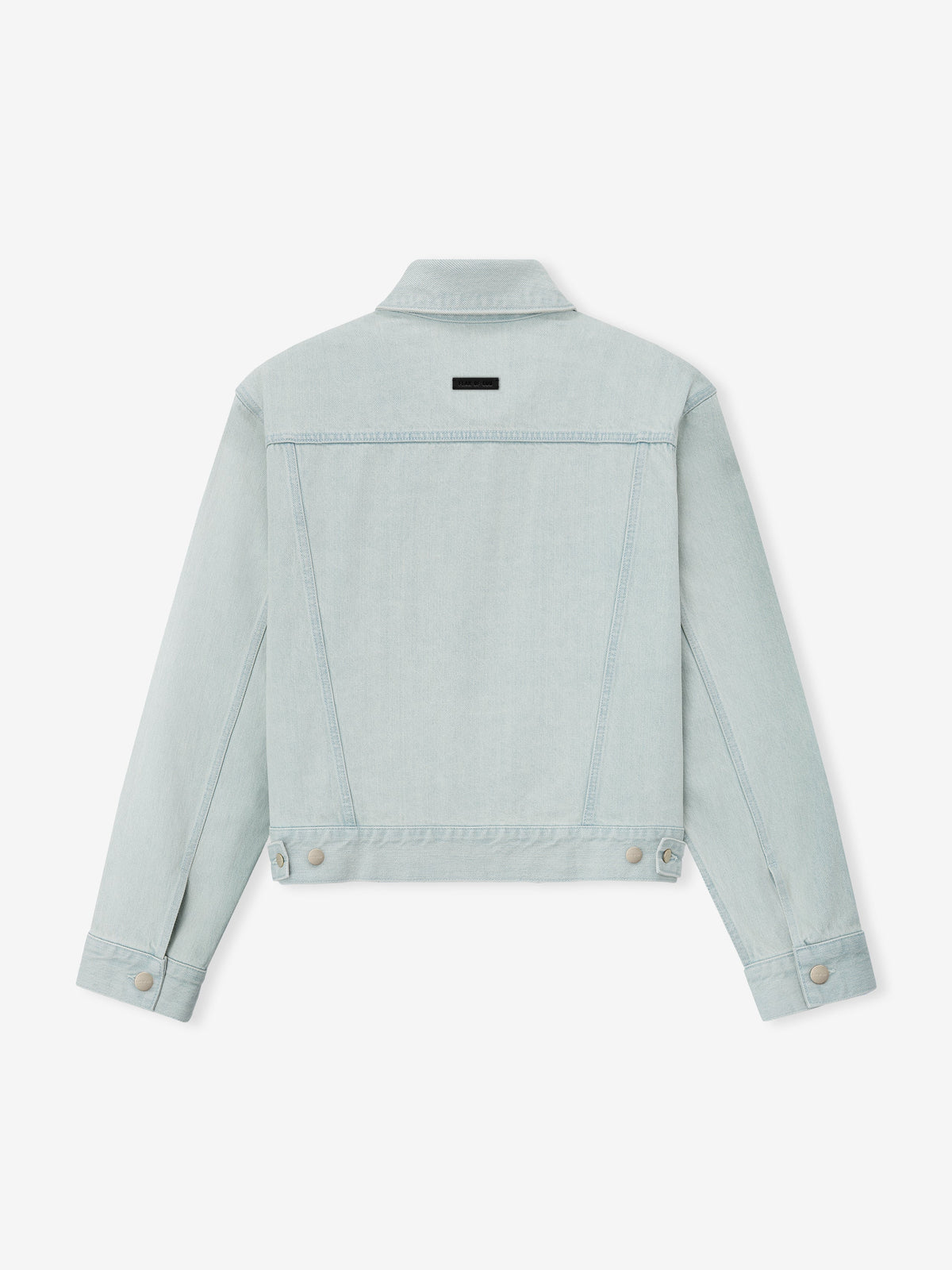 Bleached Denim Classic Trucker Jacket - Bleach Wash - Image 4