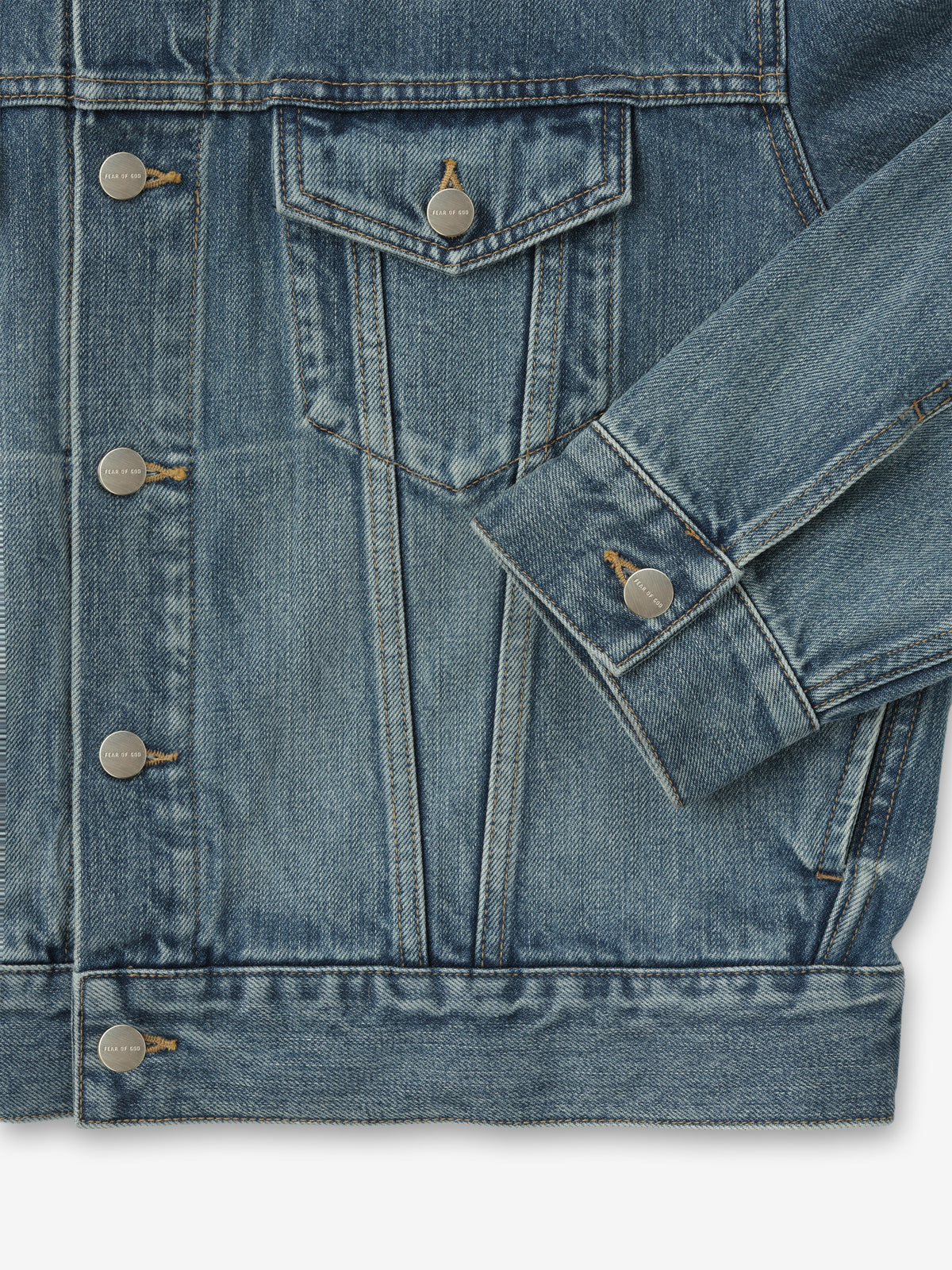 Classic Trucker Jacket - Medium Indigo - Image 6