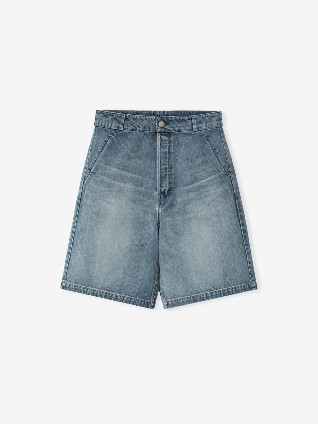 Denim Utility Shorts - Medium Indigo - Image 3