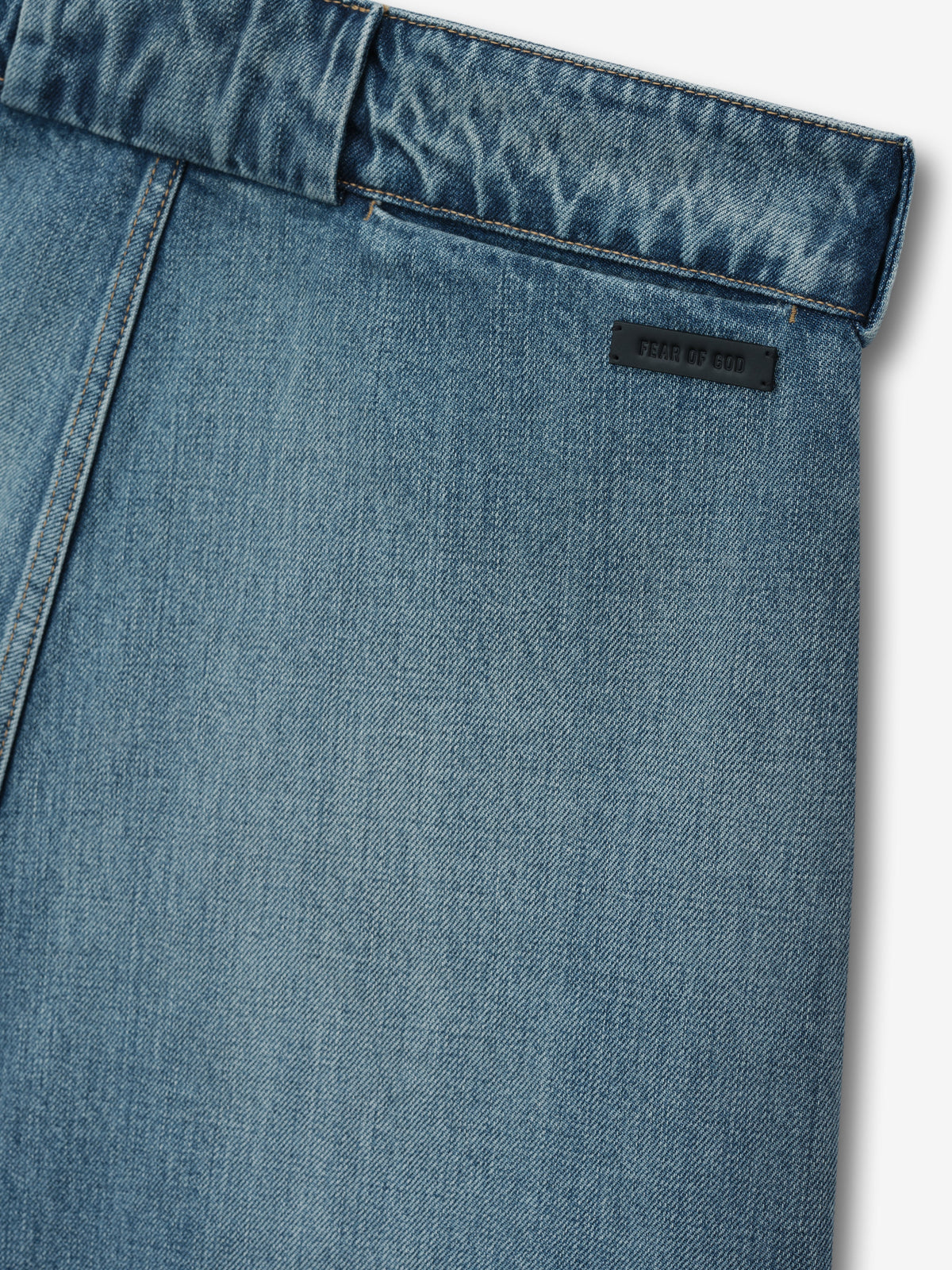 Denim Utility Shorts - Medium Indigo - Image 6