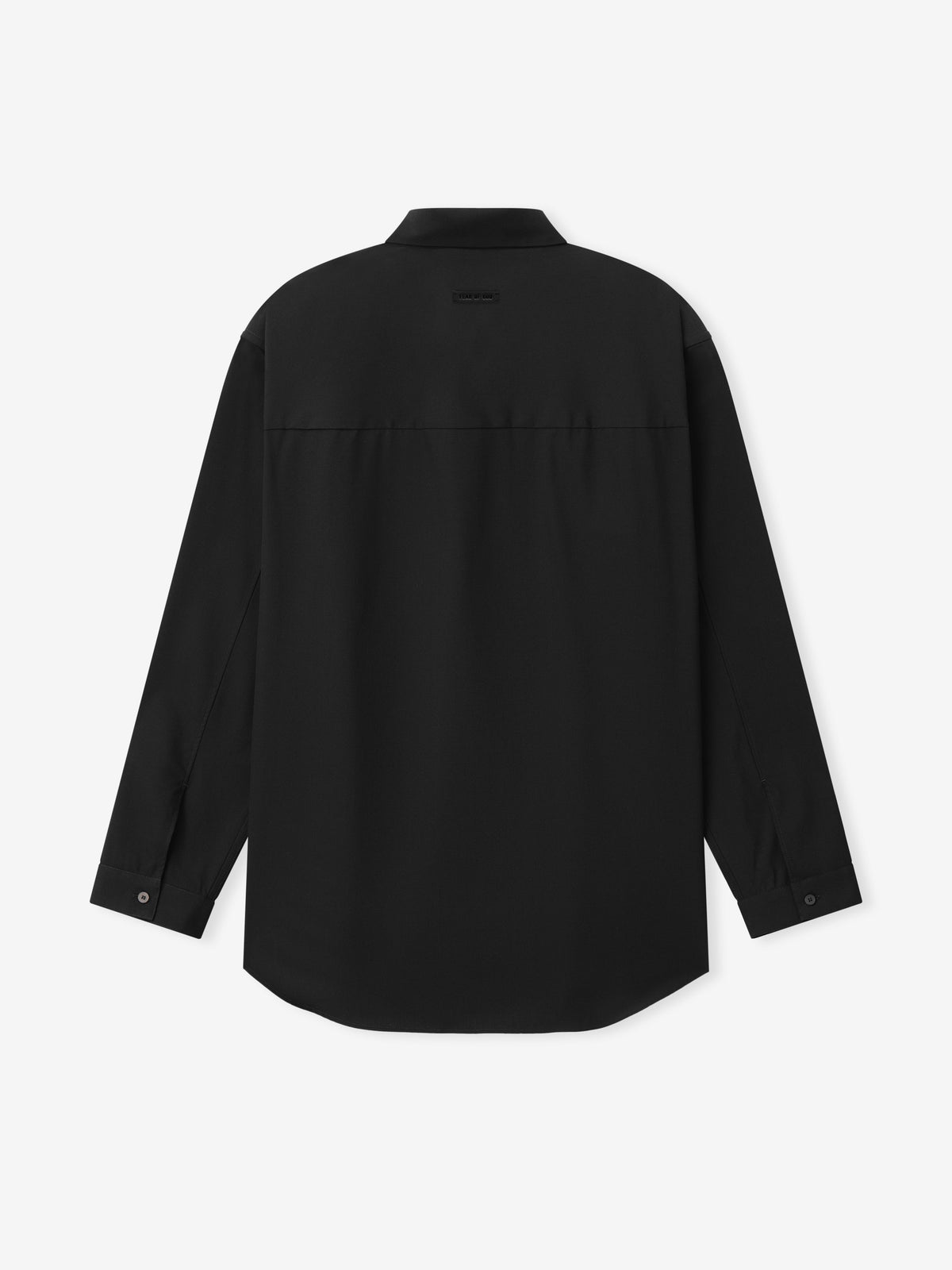 Cotton Wool Oxford Classic Shirt - Black - Image 2
