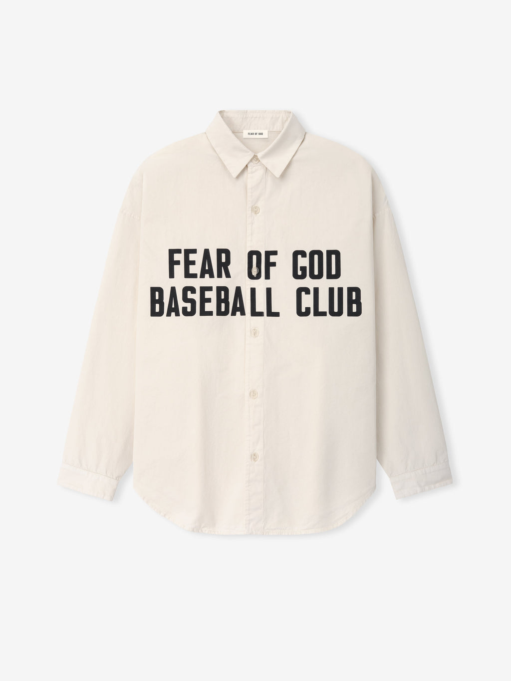 Garment Dyed Cotton Relaxed Shirt - Natural - Image 1