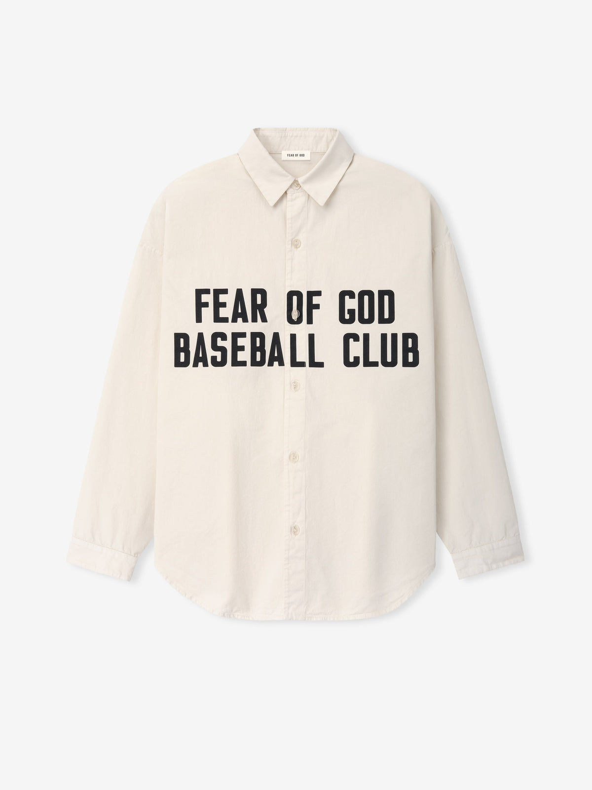 Garment Dyed Cotton Relaxed Shirt - Natural - Image 1