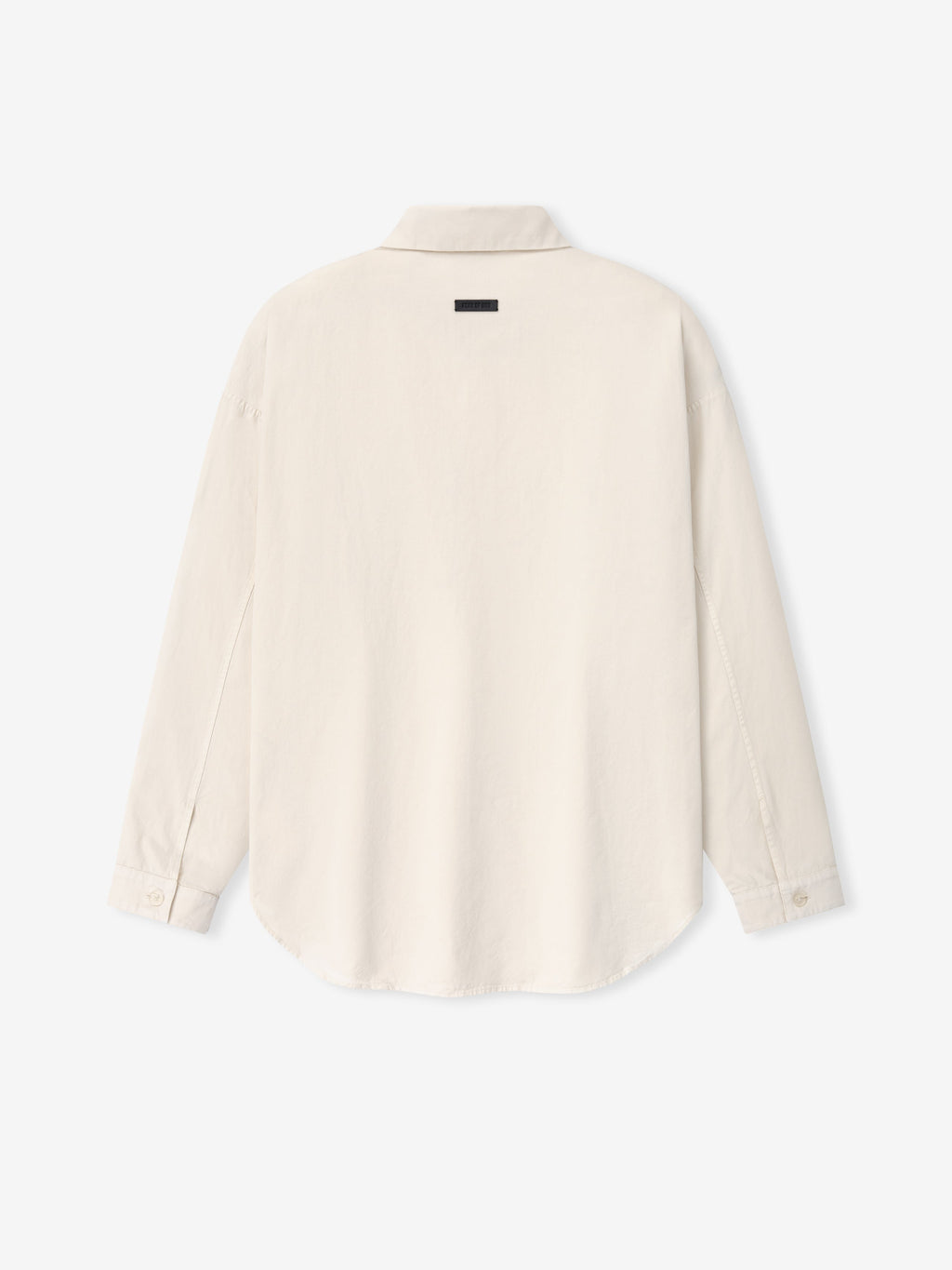 Garment Dyed Cotton Relaxed Shirt - Natural - Image 2