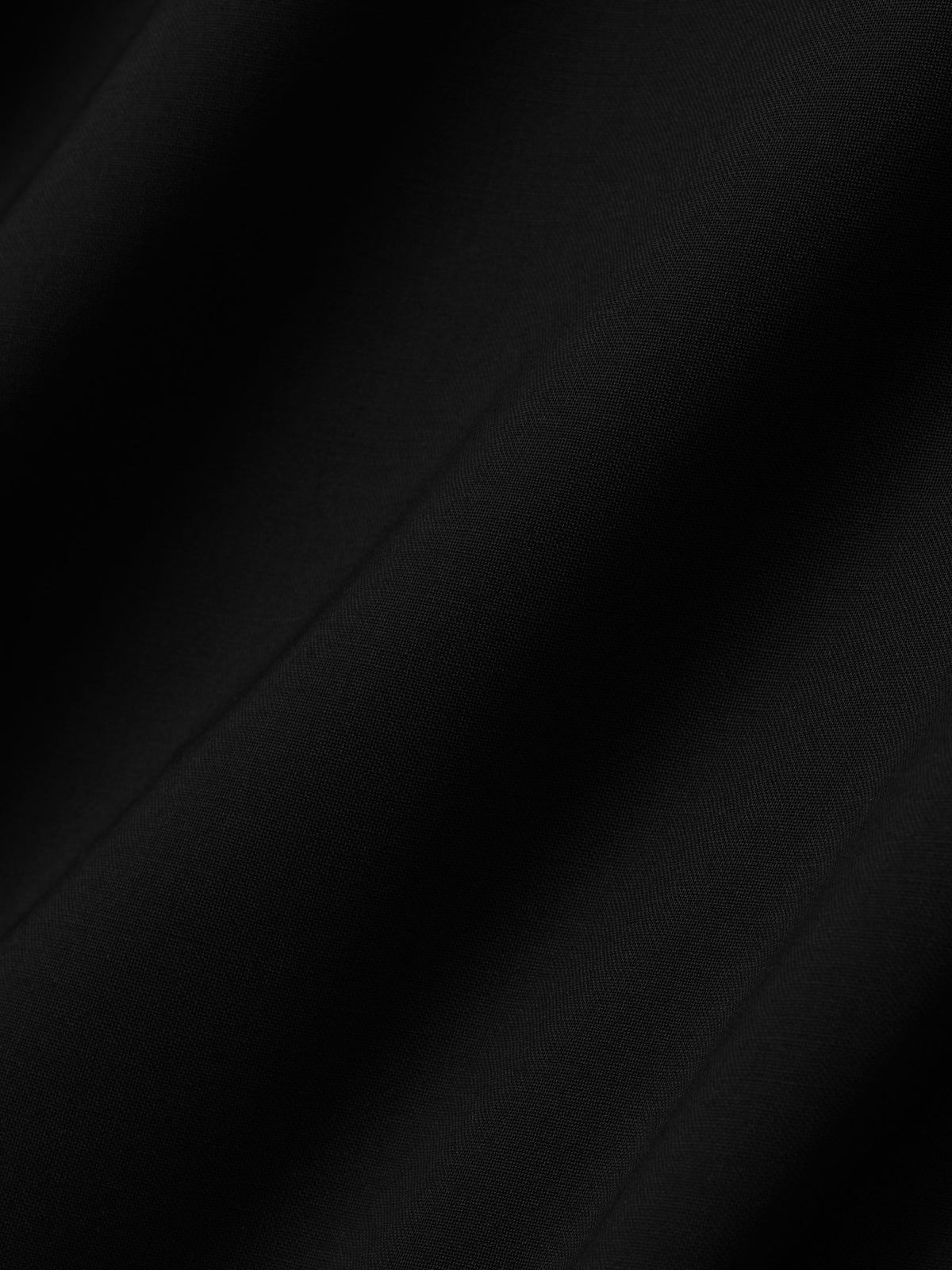 Easy Care Wool Relaxed Lapelless Jacket - Black - Image 5