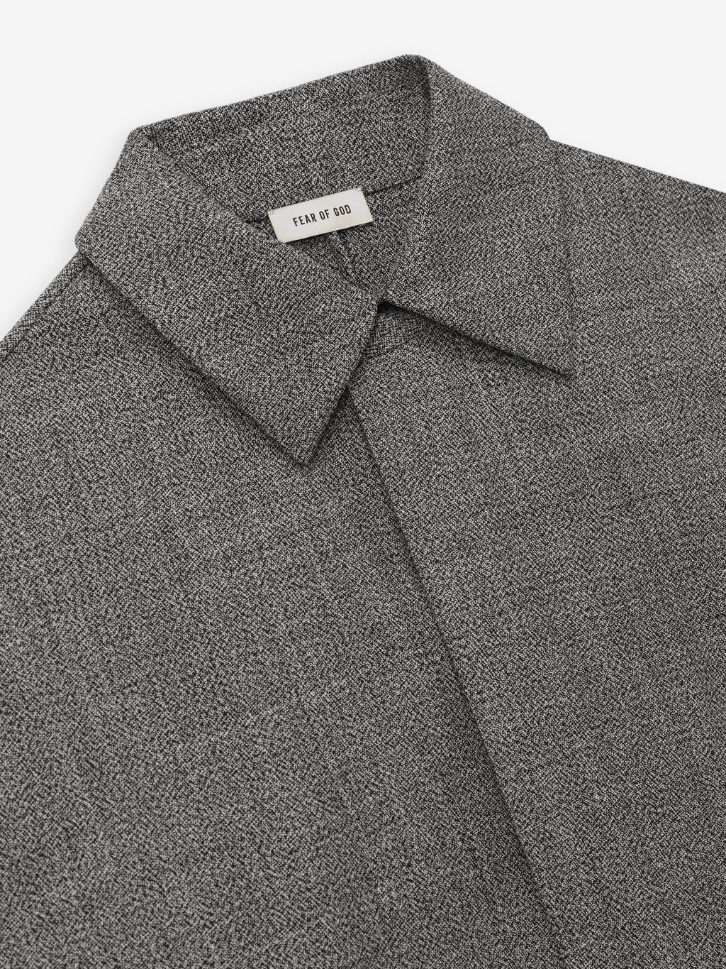 Mouline Wool Relaxed Trench Coat - Off White/Black - Image 7