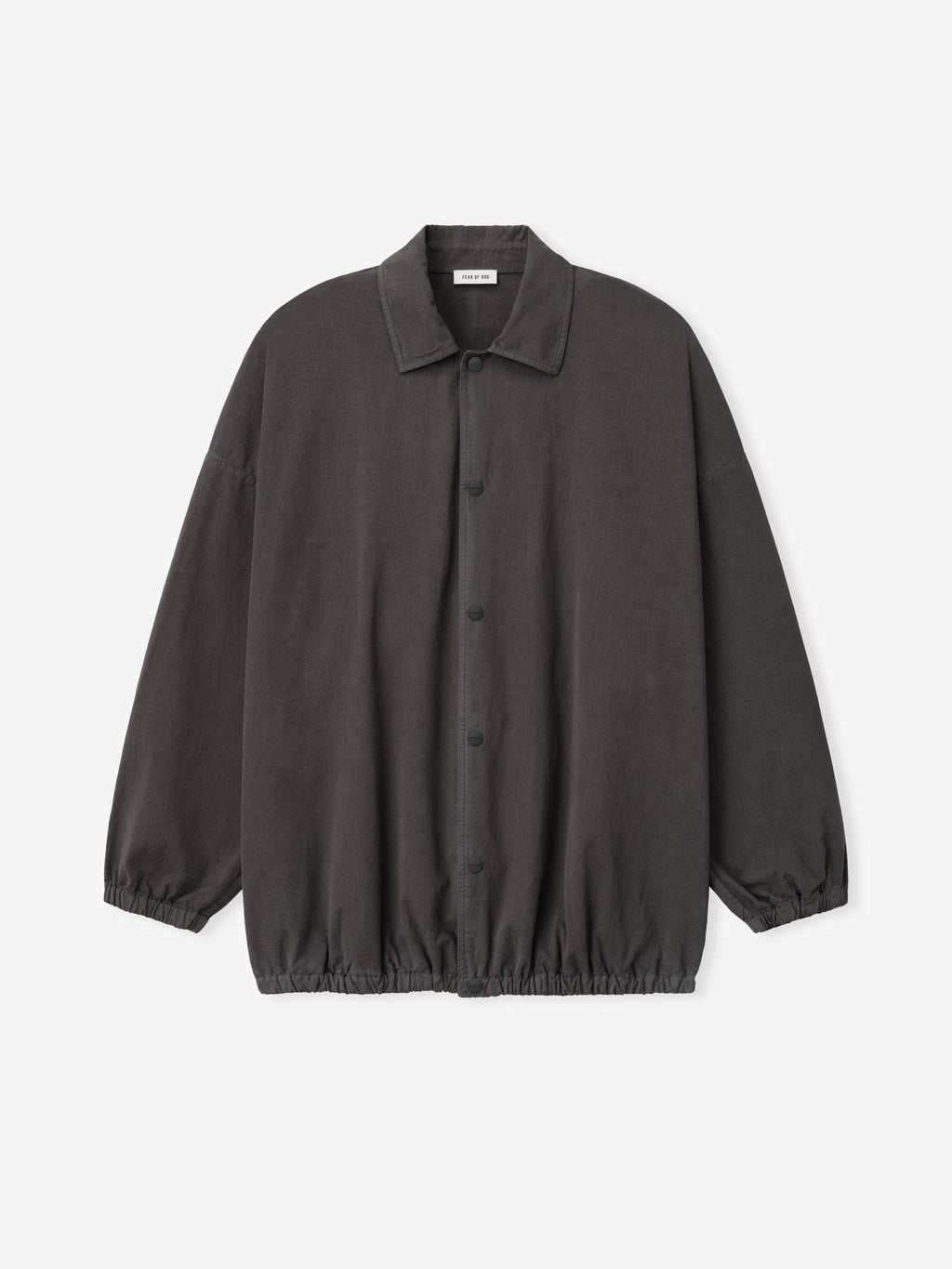 Garment Dyed Cotton Windbreaker - Dark Grey - Image 4