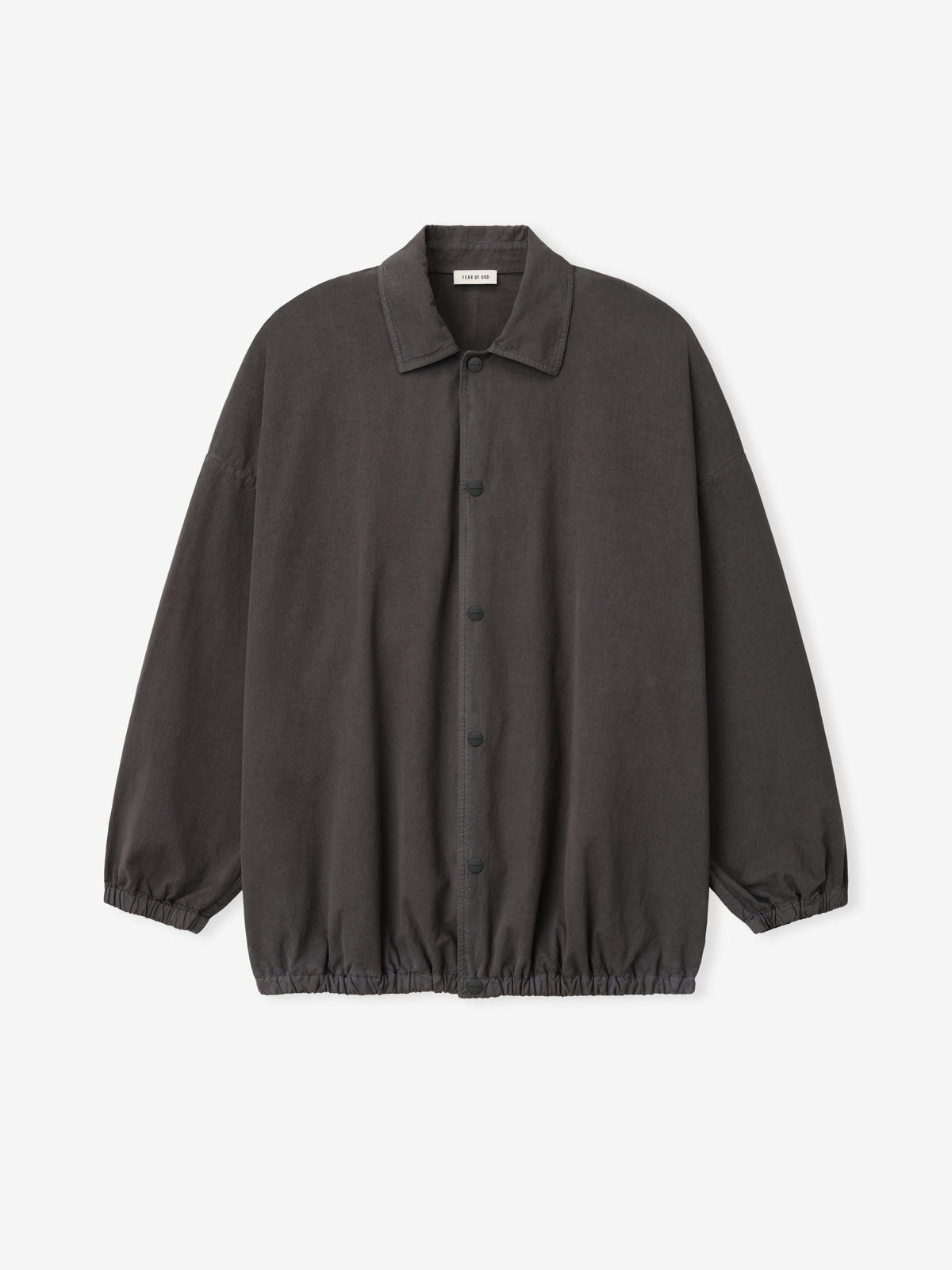 Garment Dyed Cotton Windbreaker - Dark Grey - Image 4