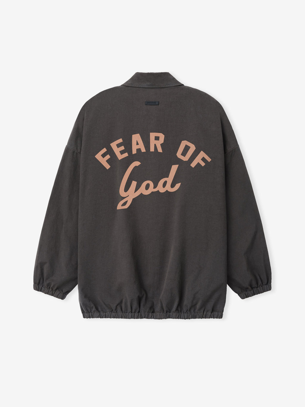 Garment Dyed Cotton Windbreaker - Dark Grey - Image 5