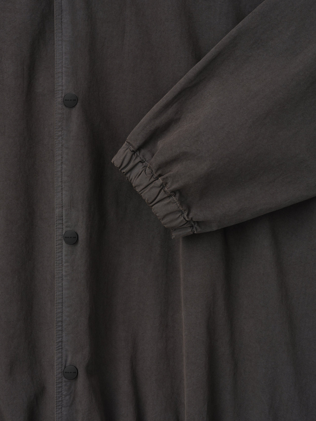 Garment Dyed Cotton Windbreaker - Dark Grey - Image 6
