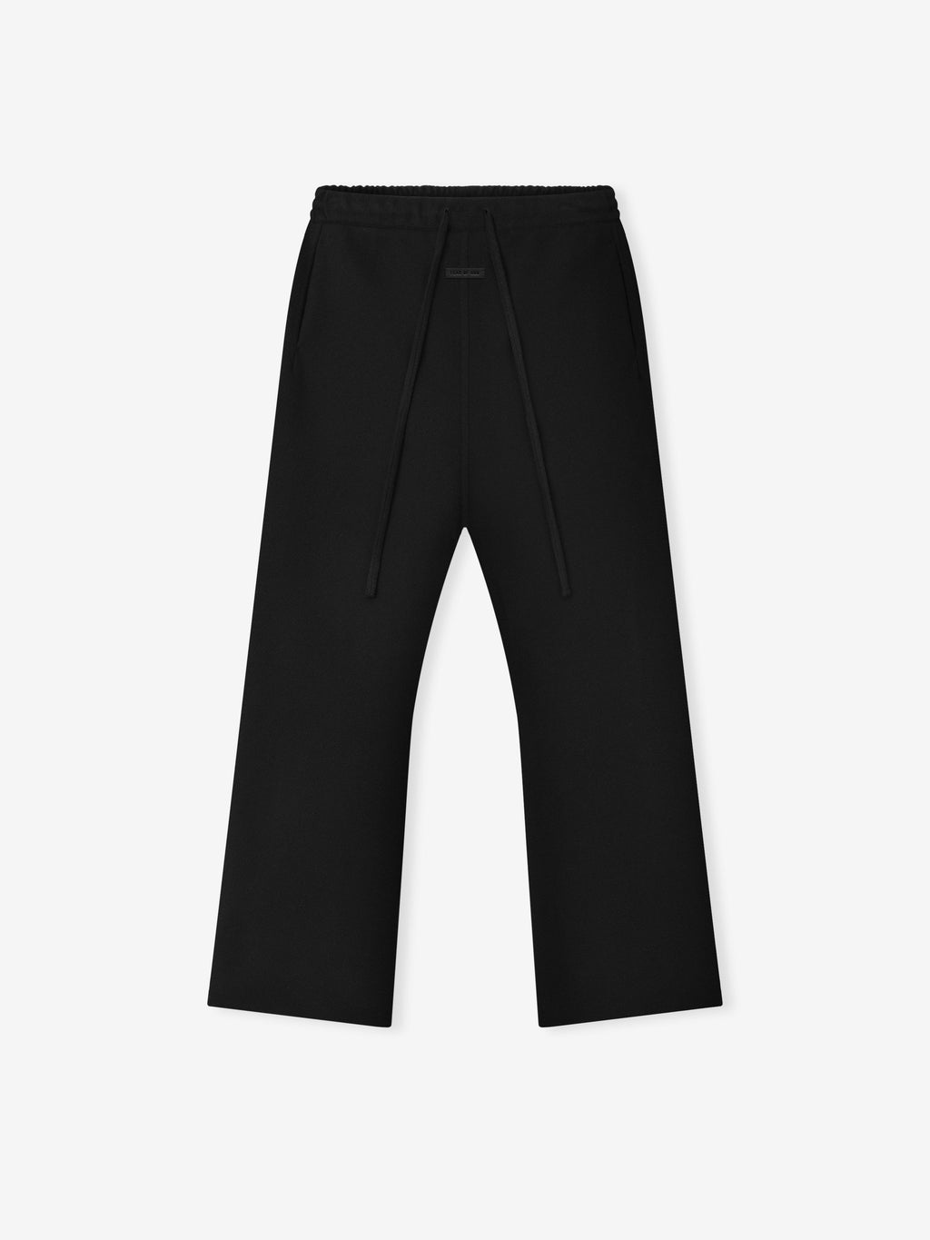 Double Face Wool Cashmere Flared Pants - Black - Image 2