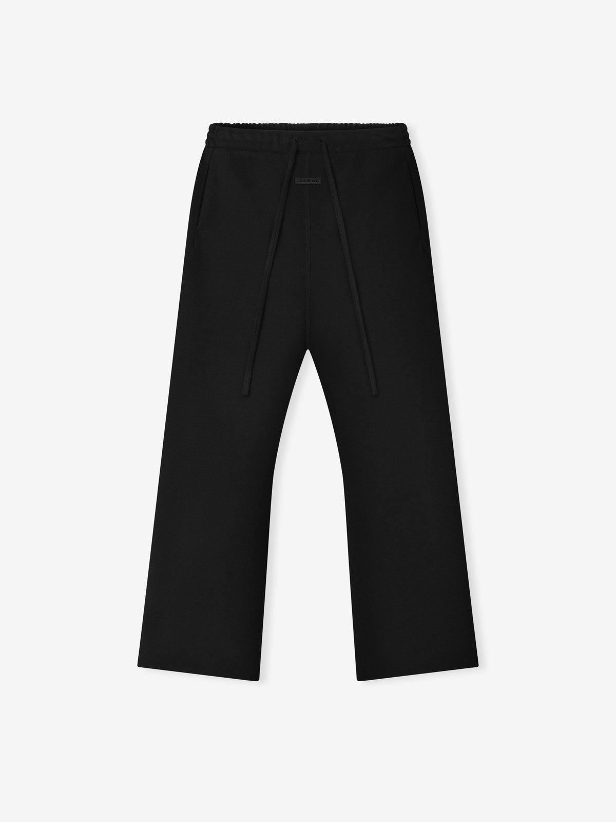 Double Face Wool Cashmere Flared Pants - Black - Image 2