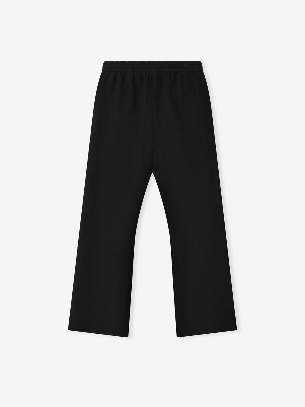 Double Face Wool Cashmere Flared Pants - Black - Image 3
