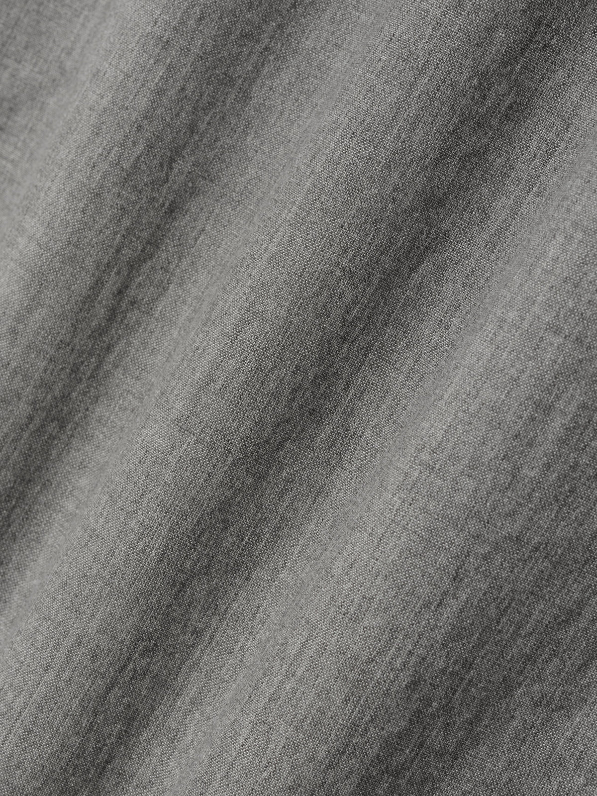 Wool Linen Wide Leg Drawstring Pants - Metallic Grey - Image 4