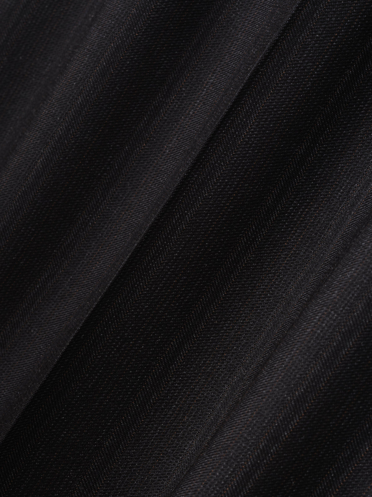 Black Striped Wool Wide Leg Drawstring Pants - Black Striped - Image 4