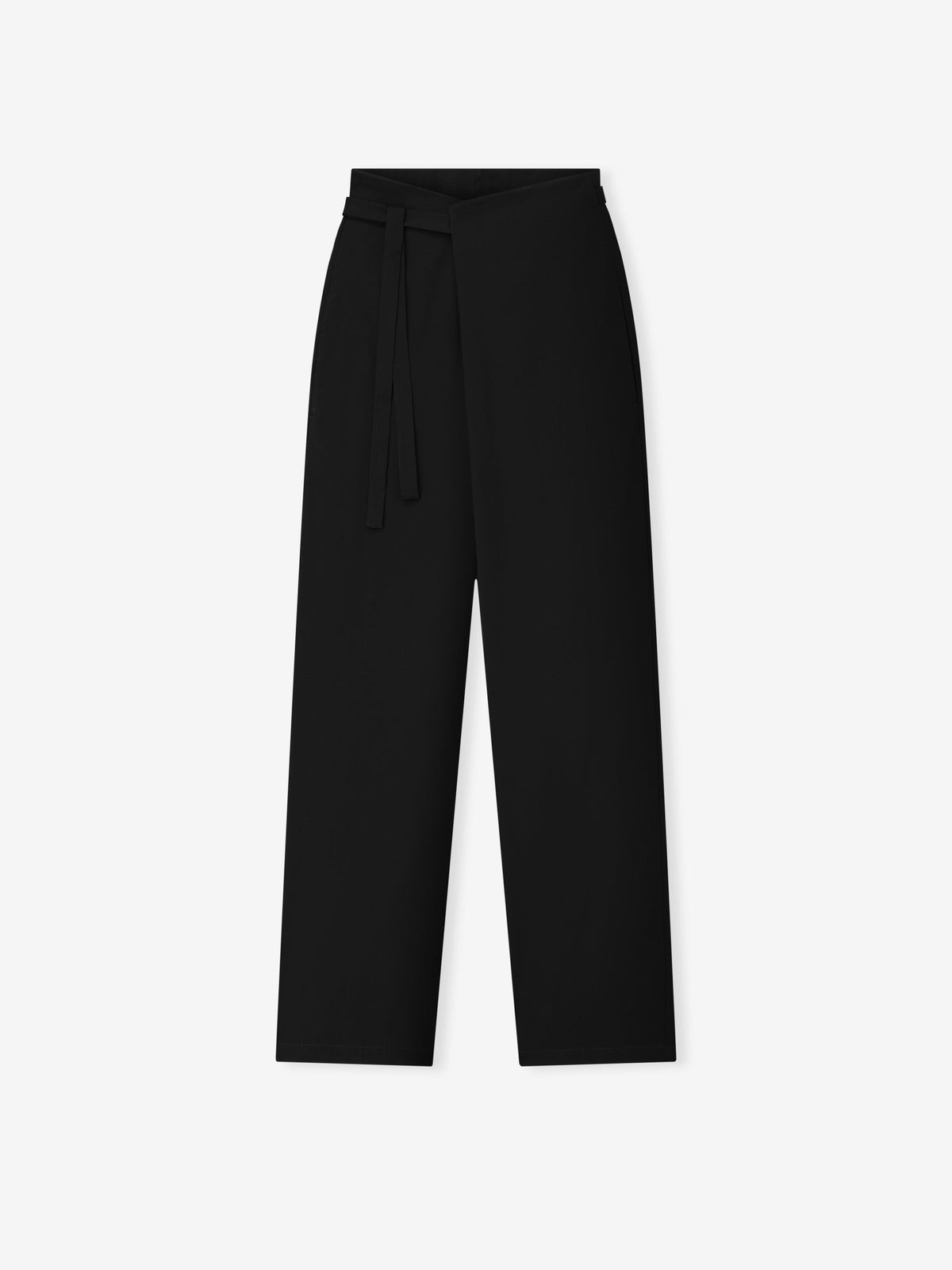 Easy Care Wool Wrap Pants - Black - Image 2