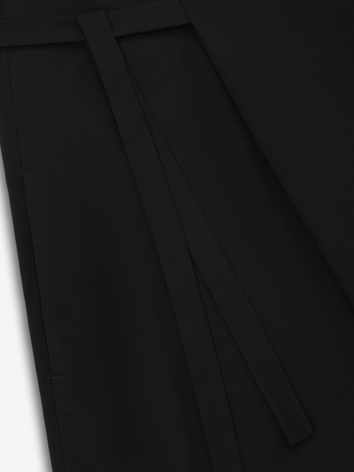 Easy Care Wool Wrap Pants - Black - Image 4
