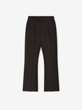 Double Weave Wool Tailored Flared Pants - Brown - Image 3