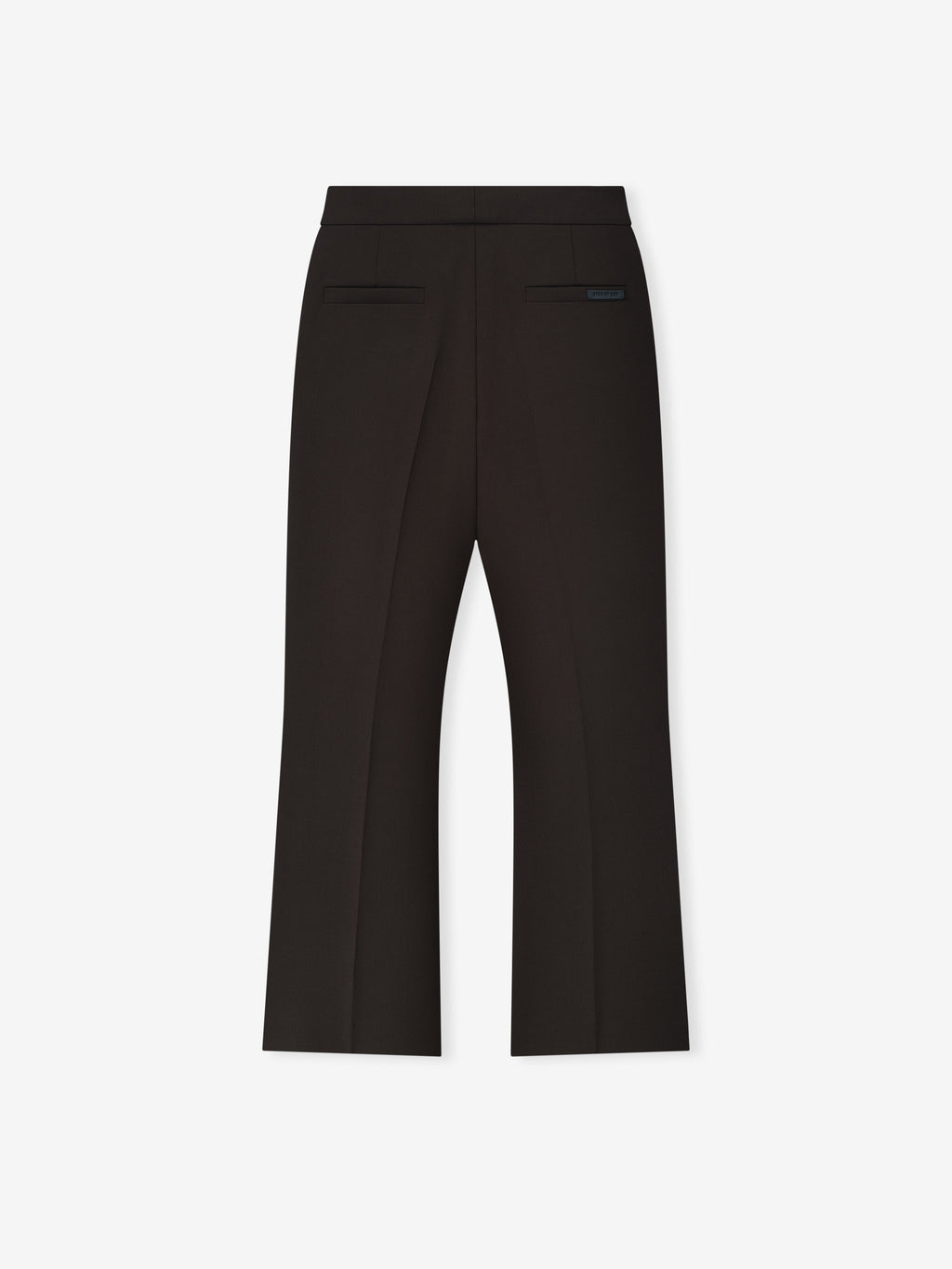 Double Weave Wool Tailored Flared Pants - Brown - Image 4