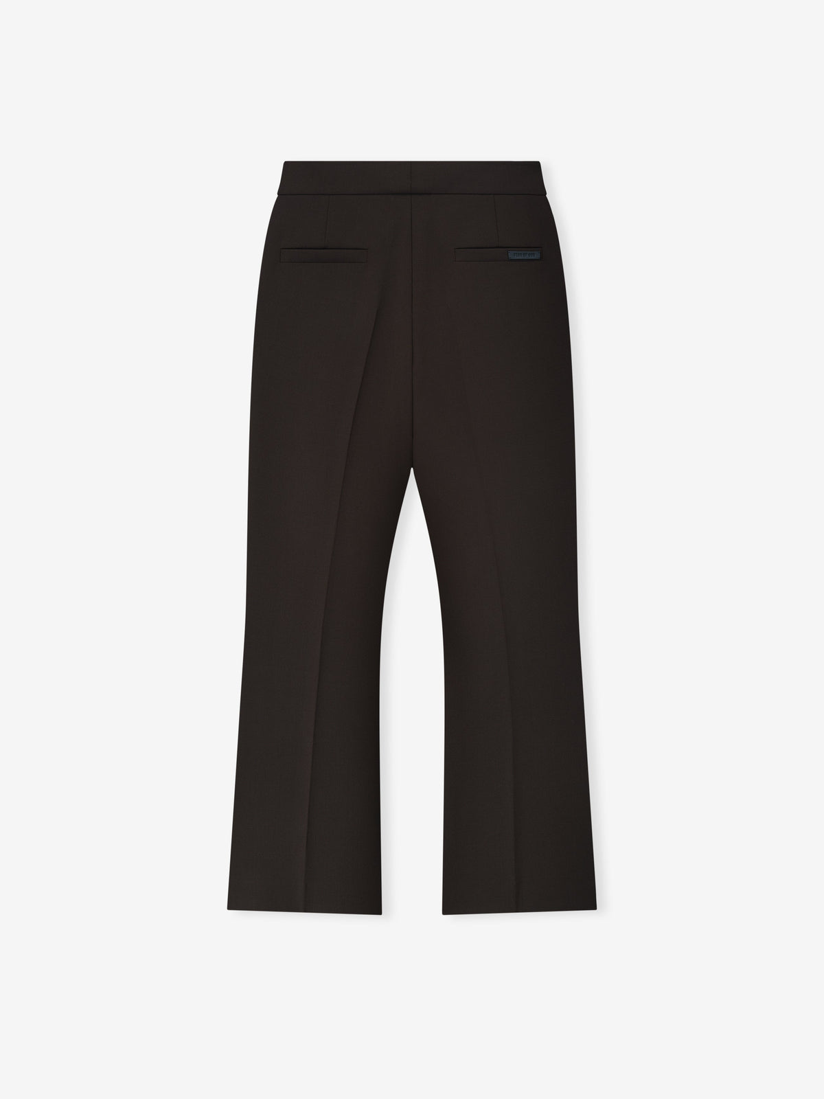 Double Weave Wool Tailored Flared Pants - Brown - Image 4
