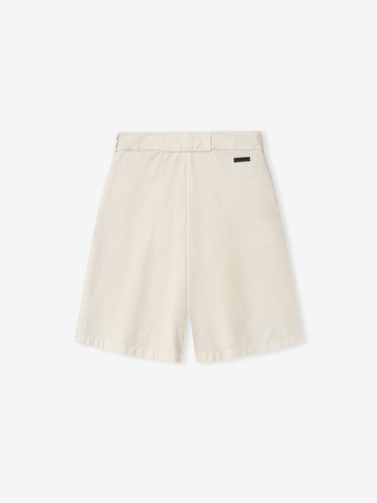 Garment Dyed Cotton Casual Short - Natural - Image 4